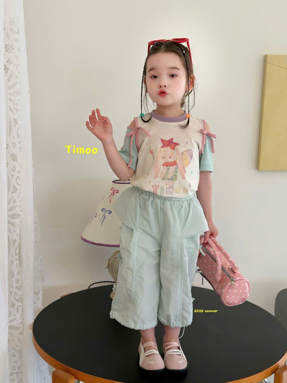 A119 - Quần lửng trơn ống rộng hãng Timoo