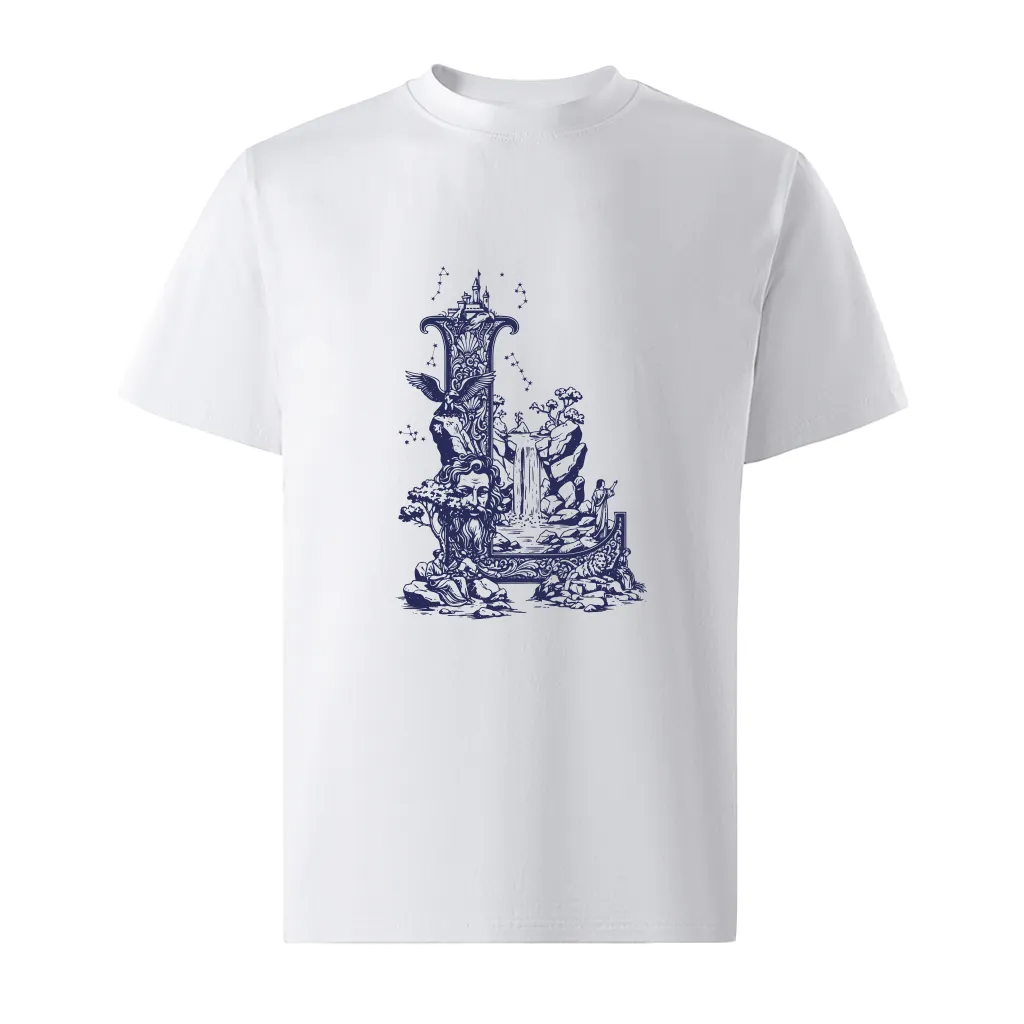 Áo thun nam form rộng Miucho Iconic vải cotton thoáng mát co giãn 2 chiều in chữ cái L 2757_thumbnail_0