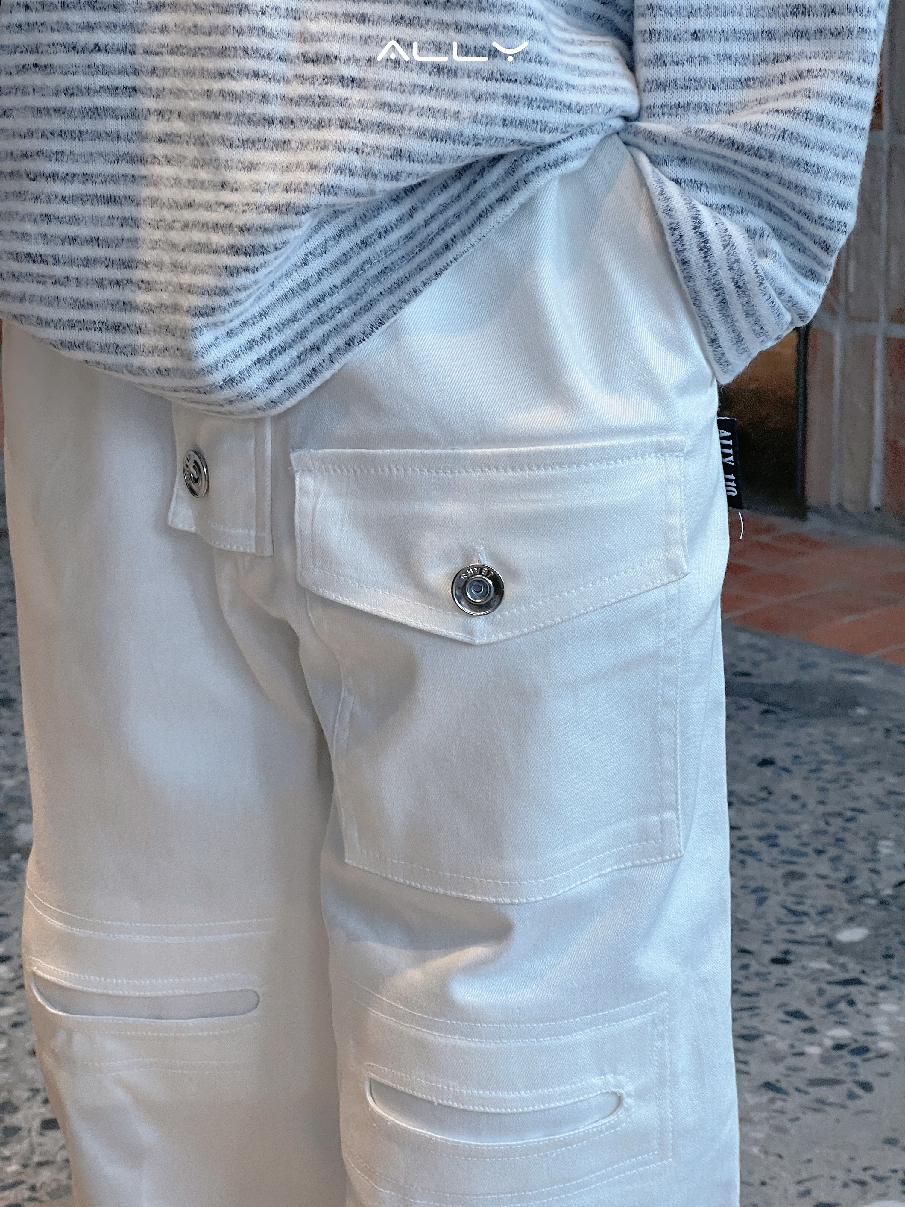 Áo len lông thỏ kẻ xám dài tay cho bé_thumbnail_3