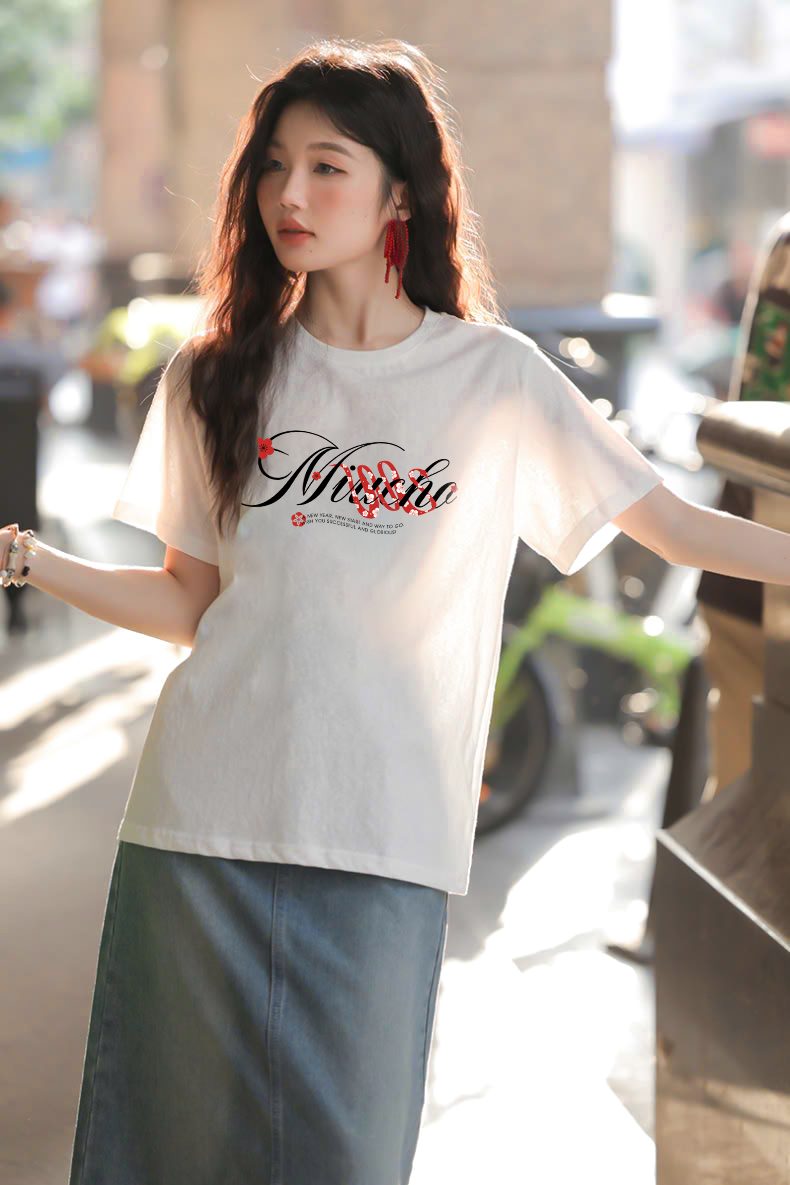 Áo thun nữ tết form vừa regular local brand vải cotton 4c thoáng mát 1809 Miucho in graphic_thumbnail_5