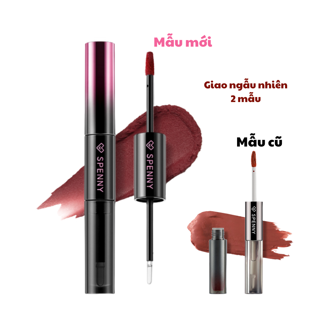 [SPENNY] Son kem 2 đầu Spenny Double End Lip Glaze
