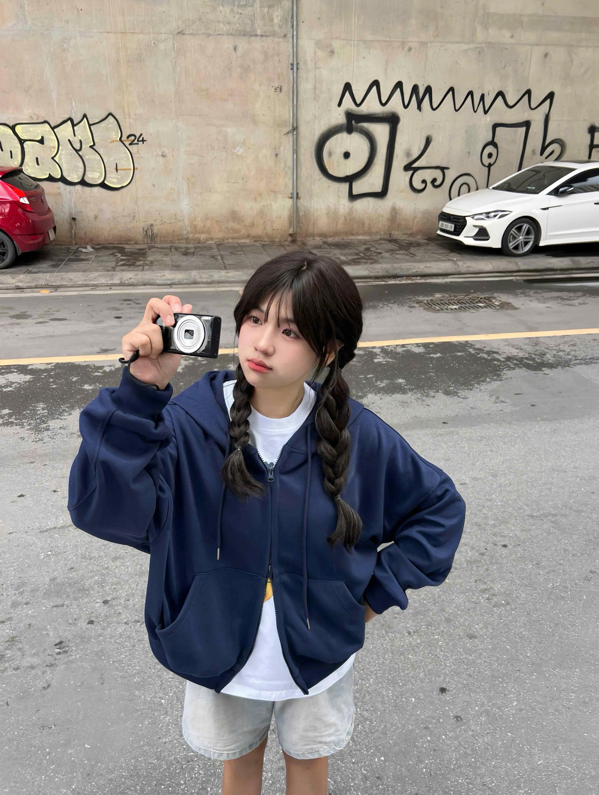 Áo hoodie zip unisex form boxy HXT02 Miucho chất vải nỉ 2 da dày dặn thoáng mát khóa kéo_thumbnail_6