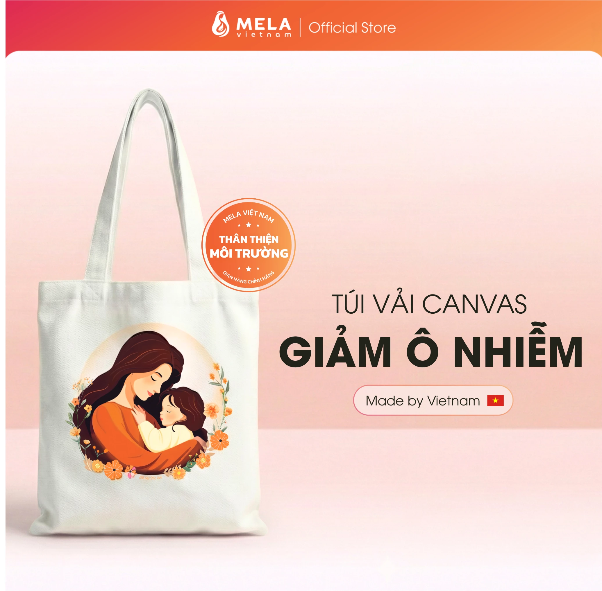 Túi Tote Canvas Mela