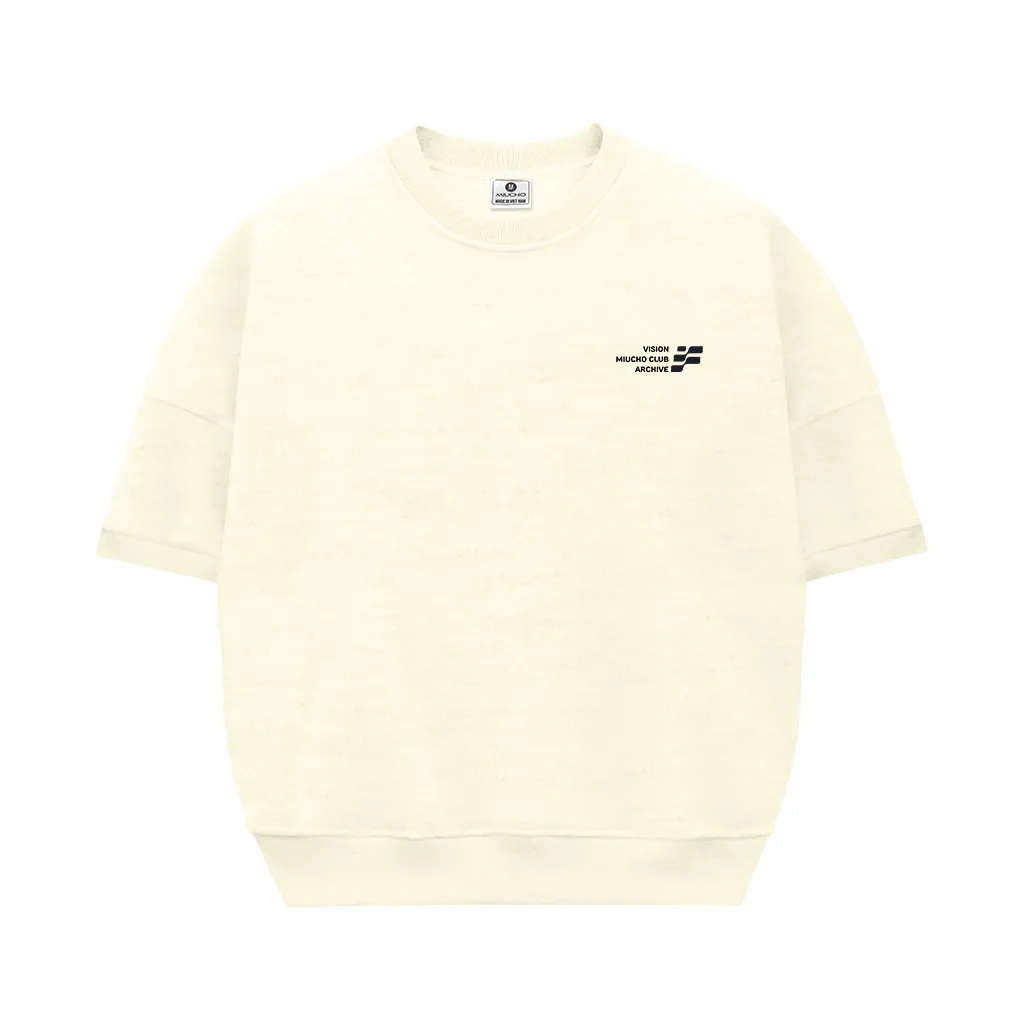 Áo sweater tay ngắn form boxy basic nhiều màu 2599 Miucho tay ngắn cổ tròn vải nỉ 2 da thoáng mát in basic_thumbnail_8