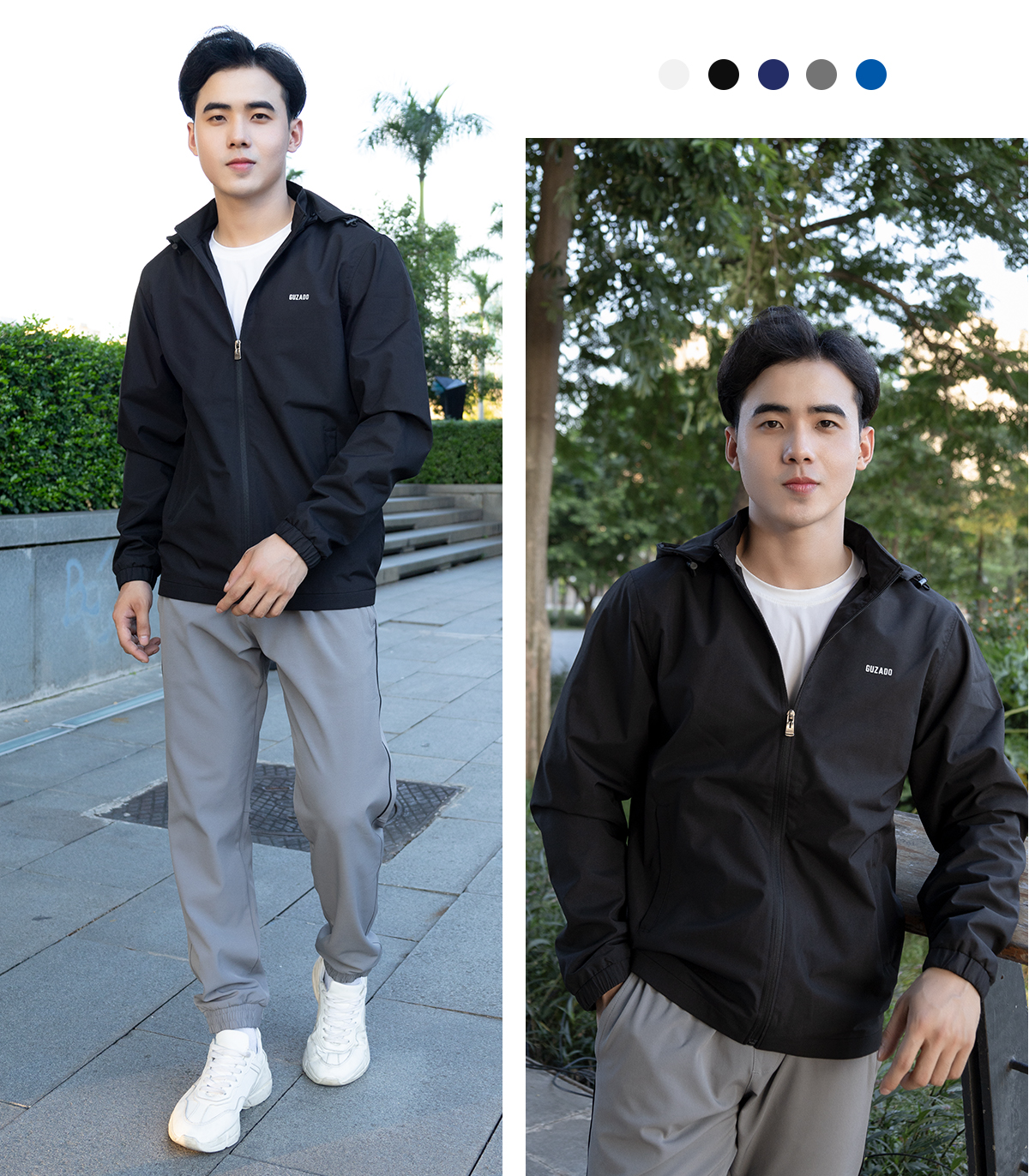Áo Gió Nam GUZADO Chống Nước, Cản Gió, Giữ Ấm Tốt GKG15_thumbnail_7