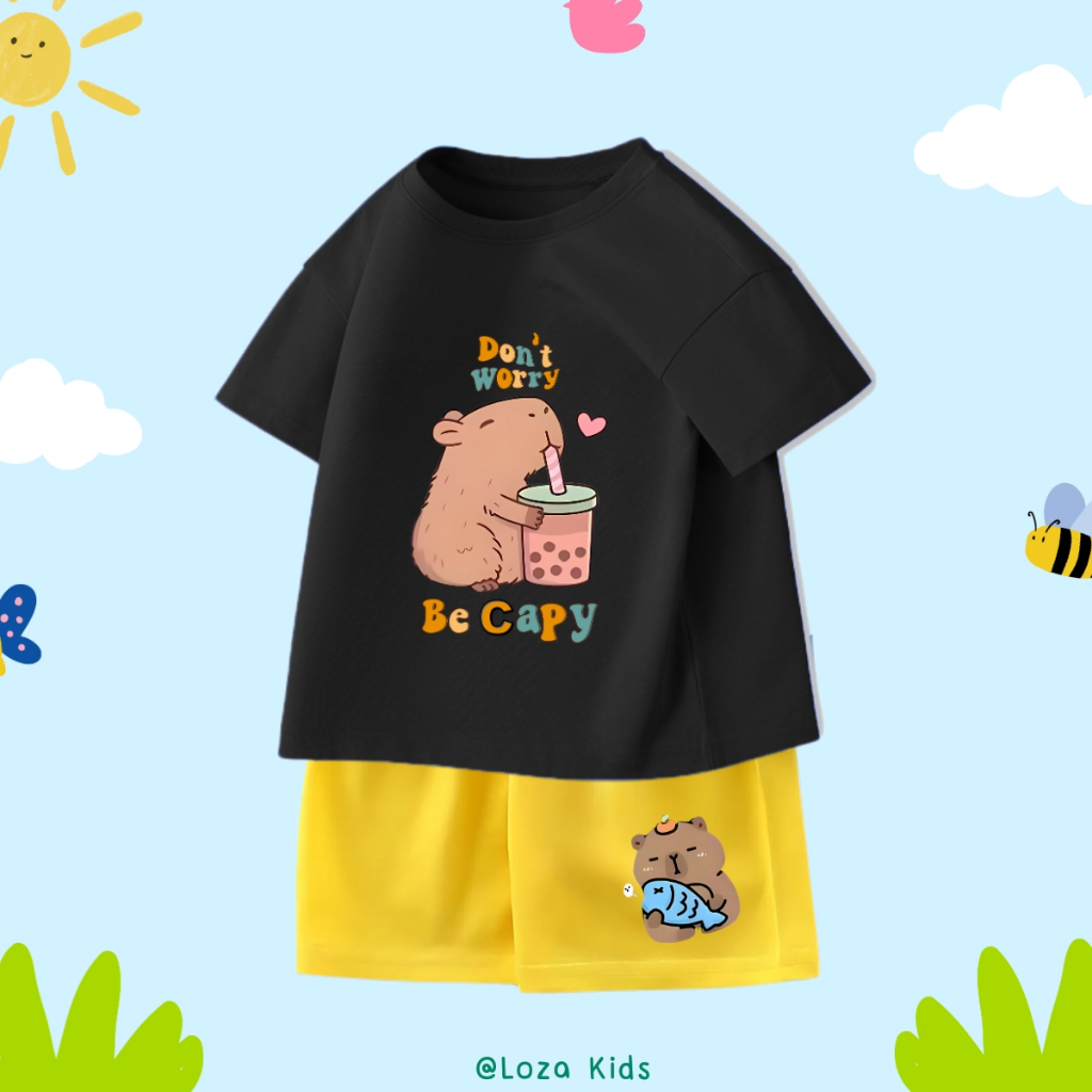 Bộ quần áo bé  trai in hình Capybara - Loza Kids SB114_thumbnail_8