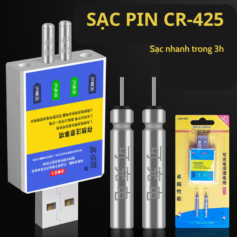 Sạc Pin Câu Cá Cr425
