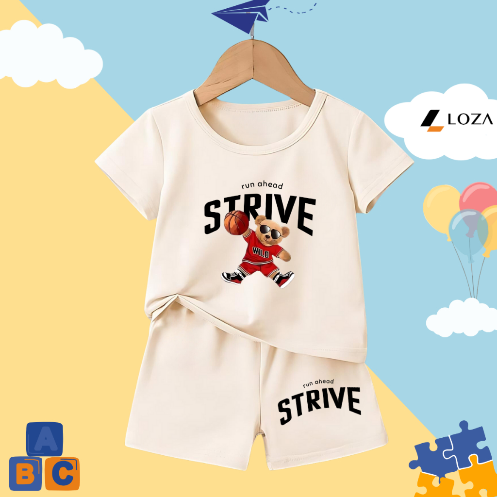 Bộ quần áo bé trai in hình 'Gấu Strive' - Loza Kids SB285_thumbnail_1