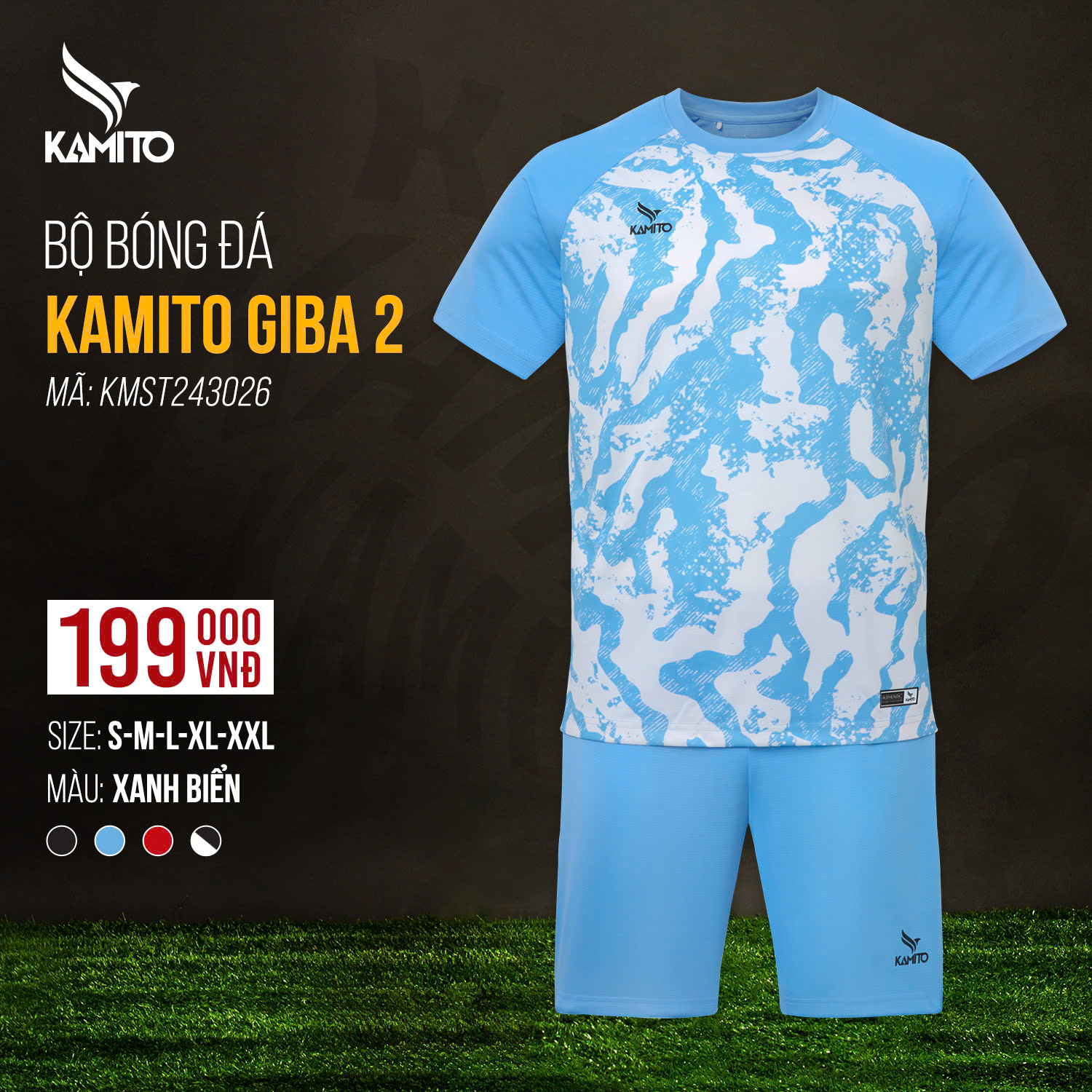 Bộ bóng đá không logo Kamito Giba 2 (chỉ nhận từ 6 bộ)_thumbnail_1