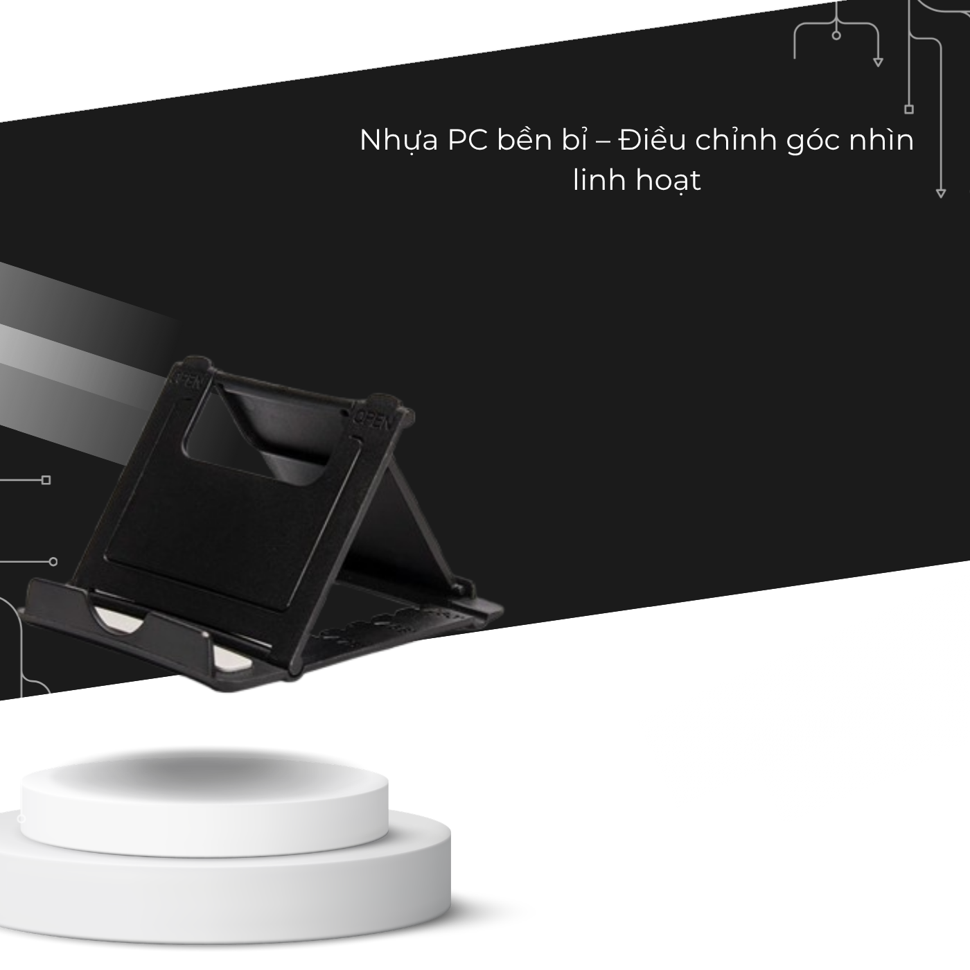 T-ECO SHOP Giá Đỡ Điện Thoại & Máy Tính Bảng Gập Gọn – Điều Chỉnh Góc Linh Hoạt, Nhựa Bền Nhẹ_thumbnail_2