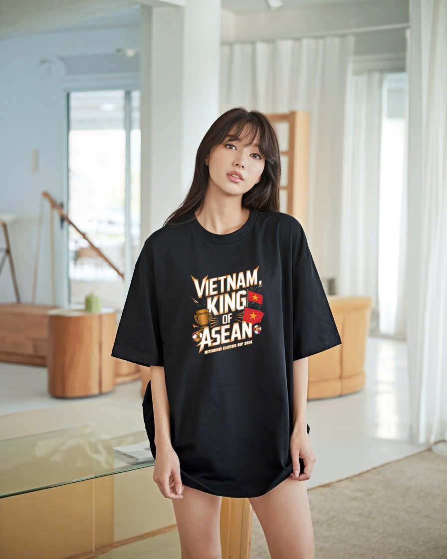Áo thun nam nữ in "VN KING OF ASEAN" - 100% Cotton