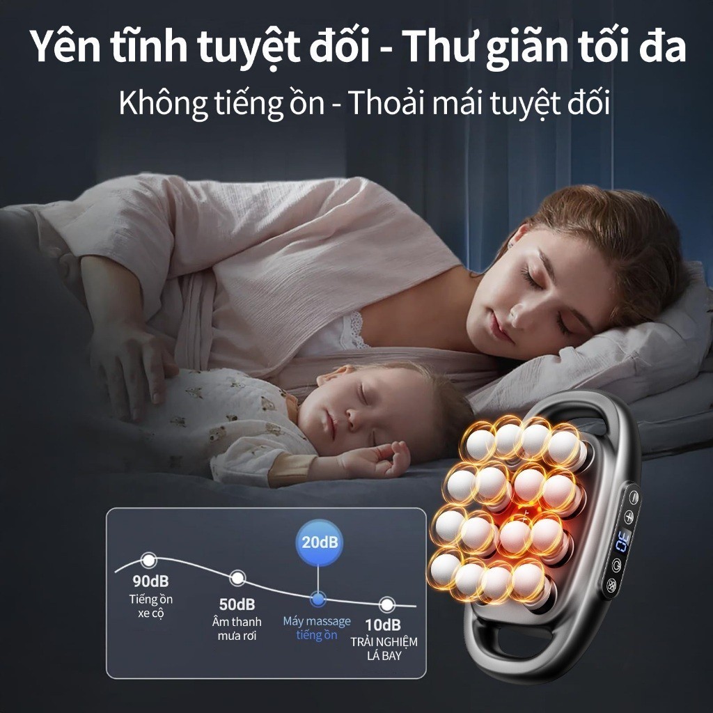 Máy massage cầm tay rung mạnh mini 16 đầu, xoa bóp các vùng trên cơ thể loại bỏ tình trạng mỏi cơ_thumbnail_6