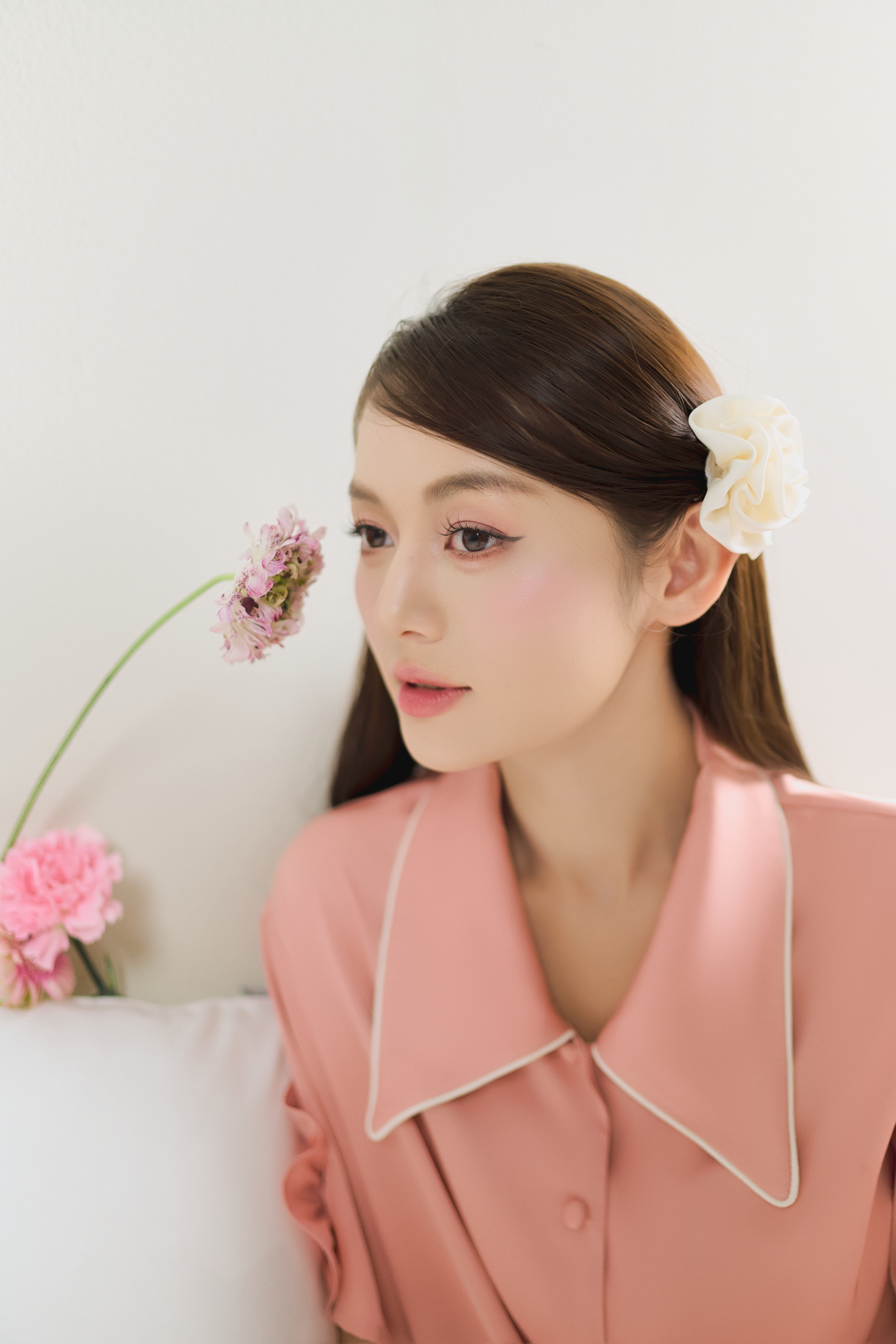 Bộ lụa áo cộc tay, quần dài BN610_thumbnail_4