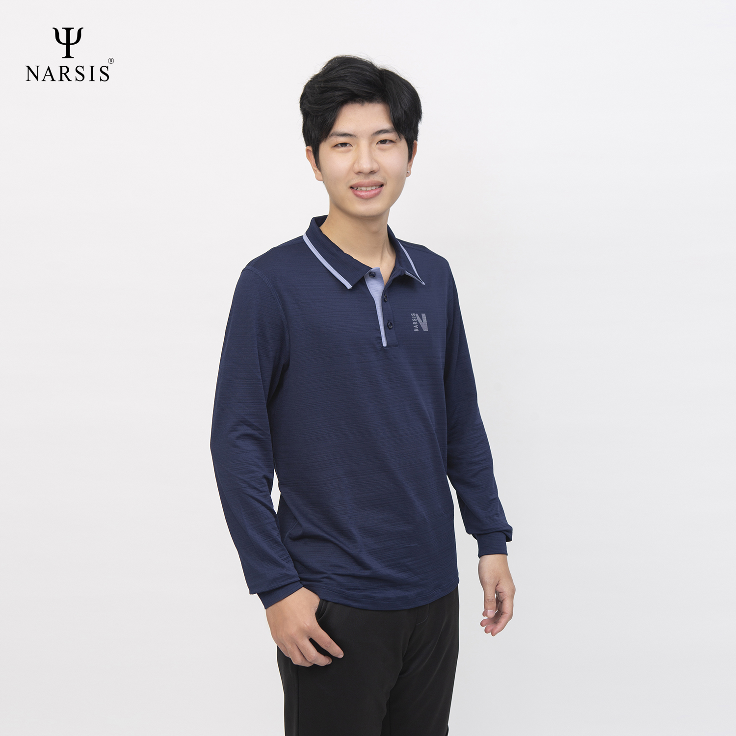ÁO THU ĐÔNG NAM D0032 NARSIS CHẤT LIỆU THOÁNG MÁT, DỄ CHỊU, THOẢI MÁI CẢ NGÀY, DỄ VẬN ĐỘNG_thumbnail_2