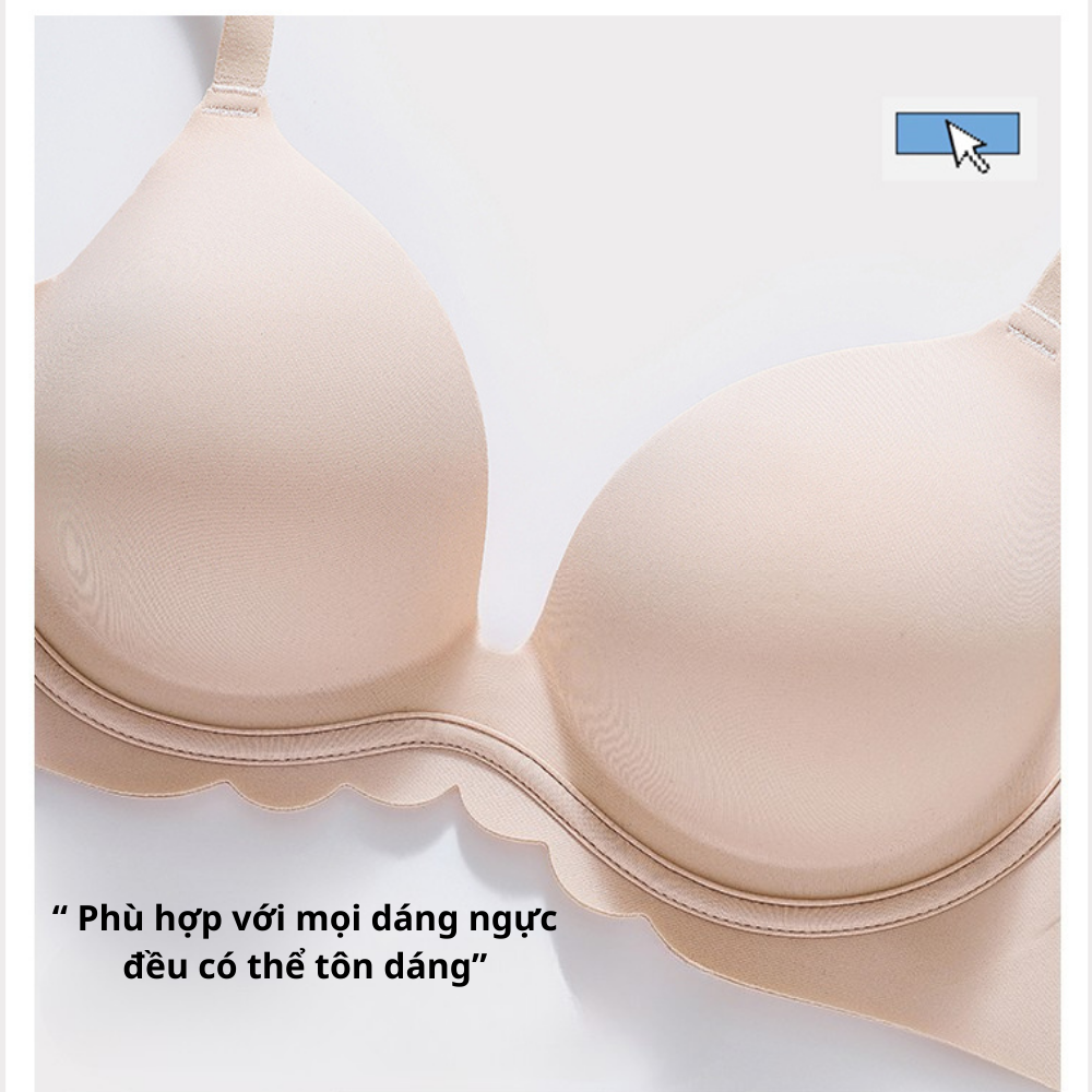 [Mã B68] Áo lót nữ su không gọng nâng ngực 3D mút dày 3cm, áo ngực bản to định hình dáng chuẩn, êm ái mặc cả ngày -- Vikam_thumbnail_3