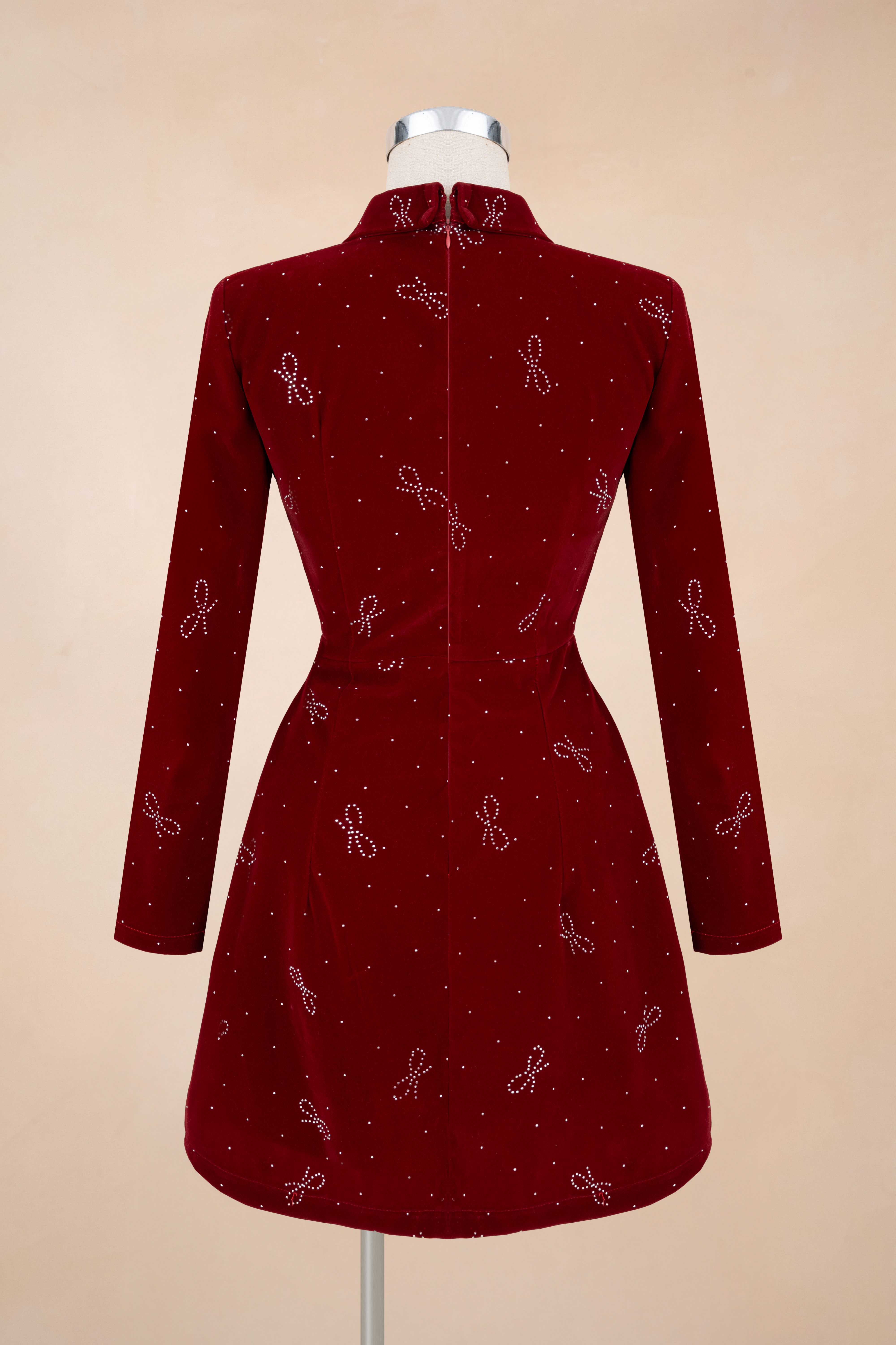 Đầm Chữ A Nhung Tay Dài Bling_thumbnail_6