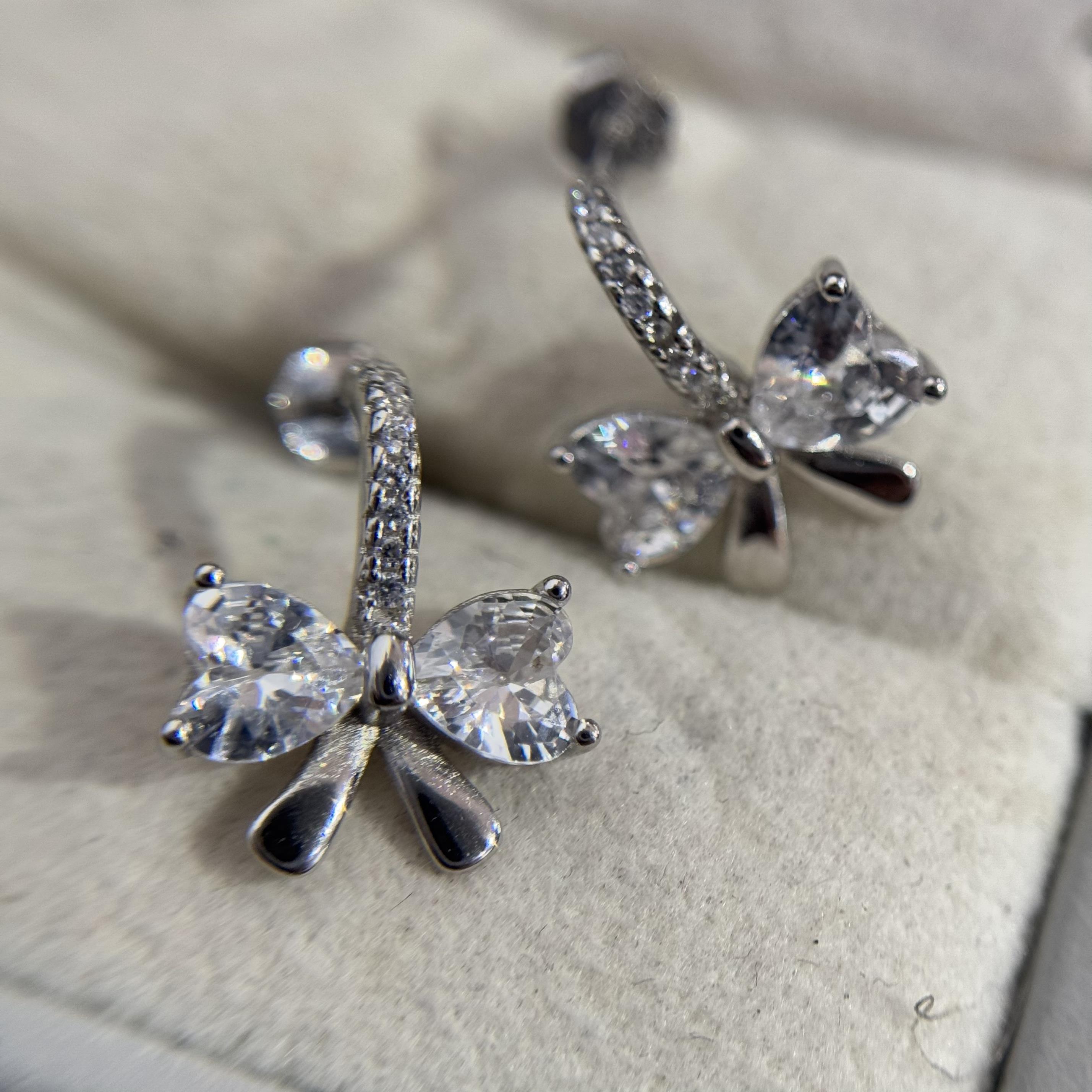 khuyên kiểu bạc xi bạch kim nơ to_thumbnail_1