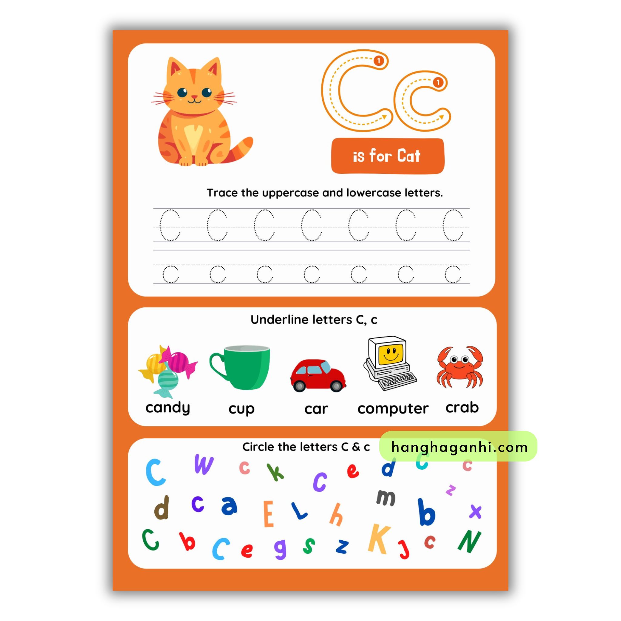 Học liệu My first Alphabet, học chữ cái Tiếng Anh, viết xóa được tặng kèm bút viết xoá_thumbnail_2