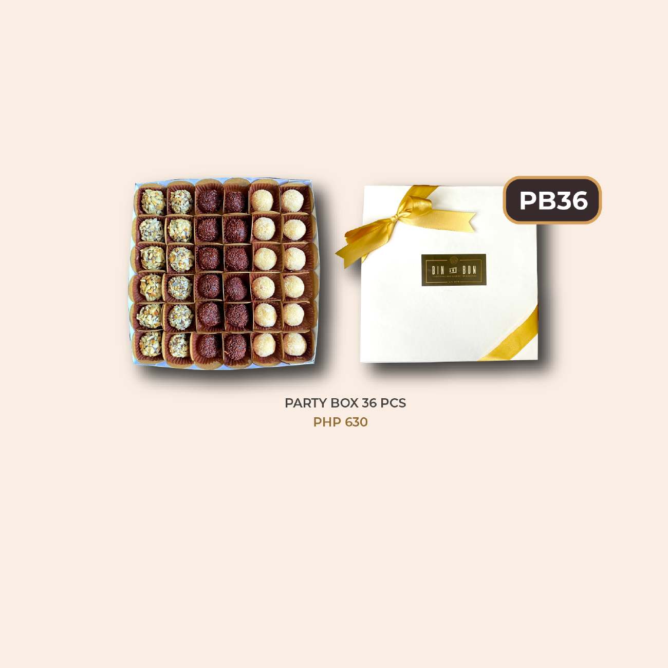 PARTY BOX 36PCS BRIGADEIROS