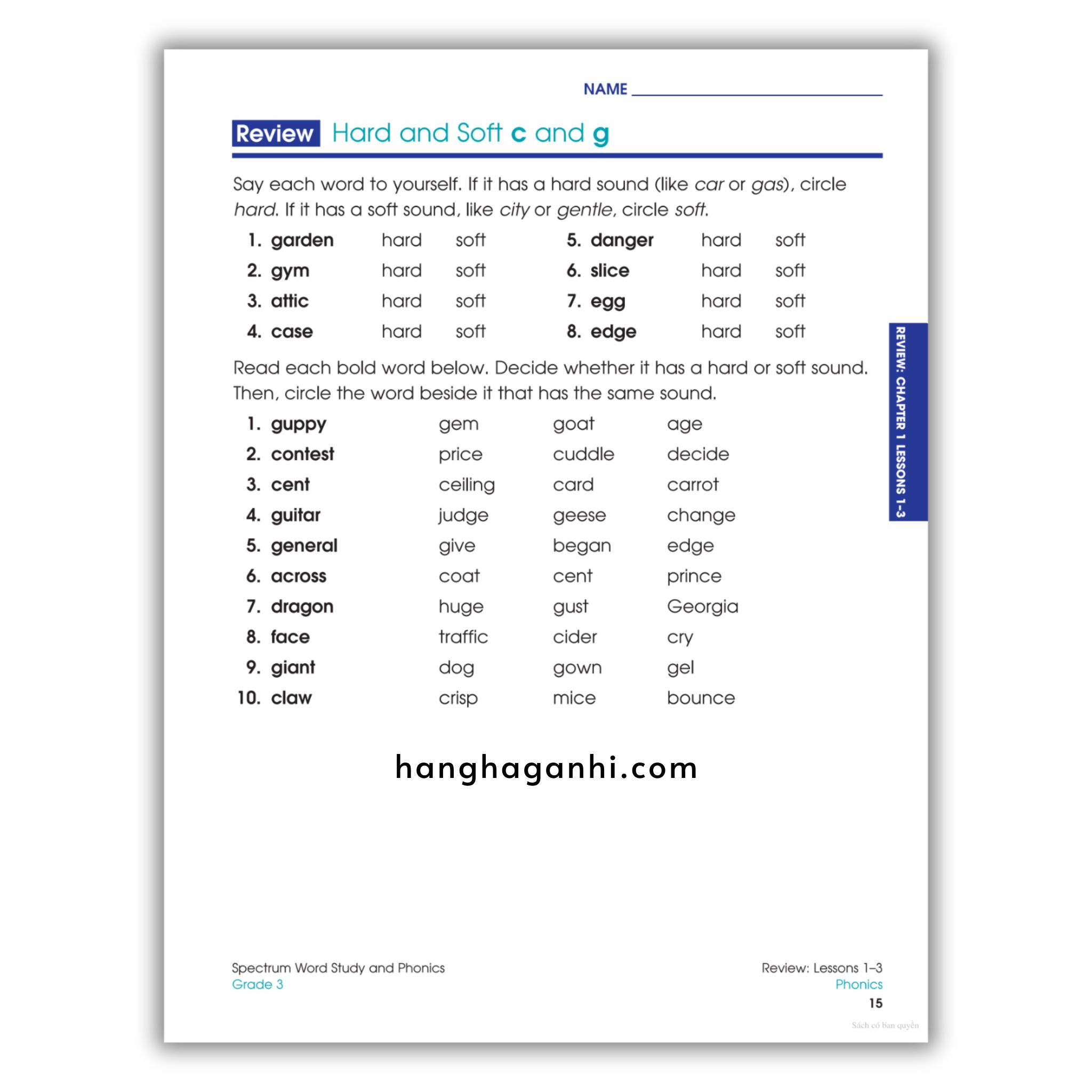 Sách Spectrum Word Study and Phonics Workbook Grade 3_thumbnail_16