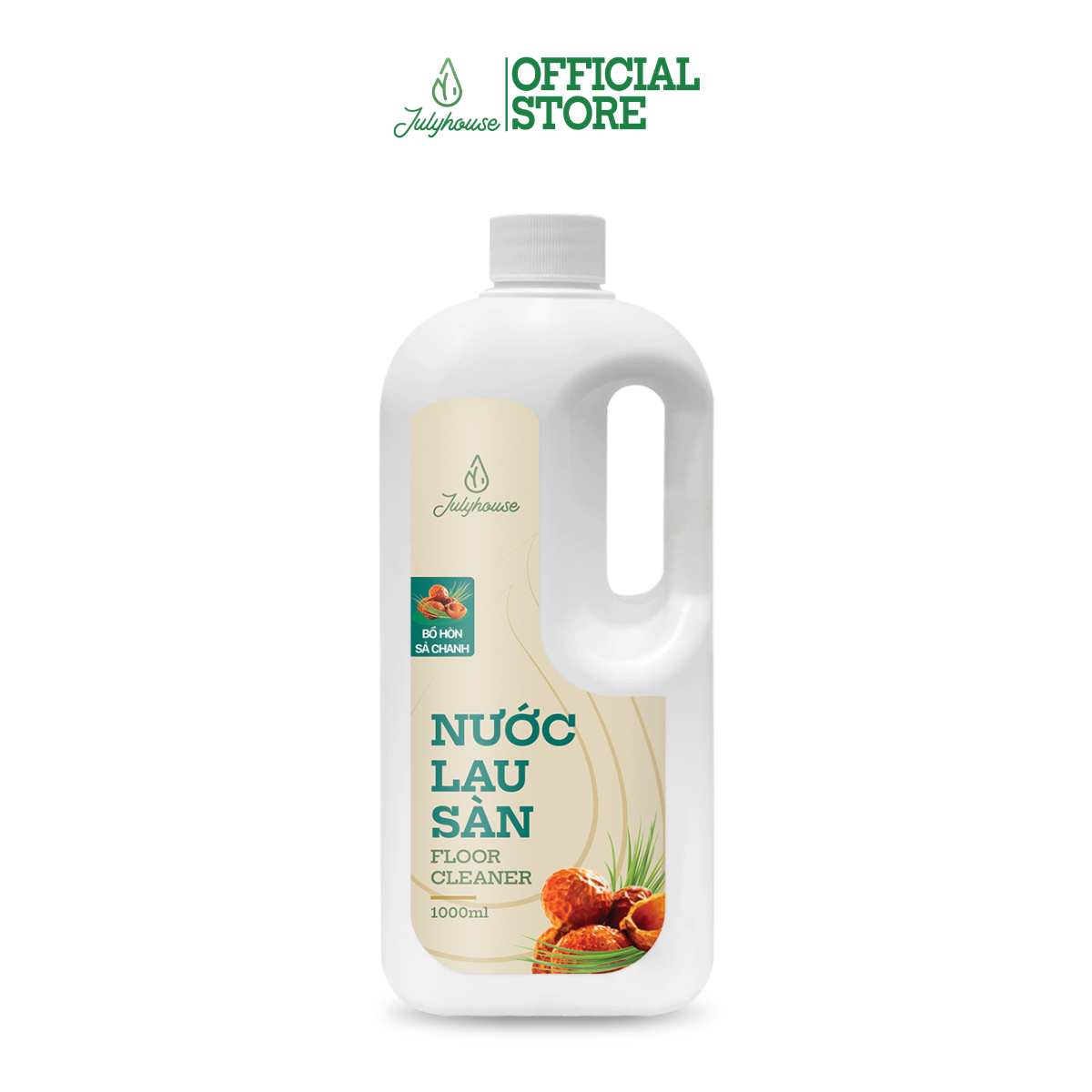 Nước lau sàn Bồ Hòn - Sả Chanh 1000ml Julyhouse