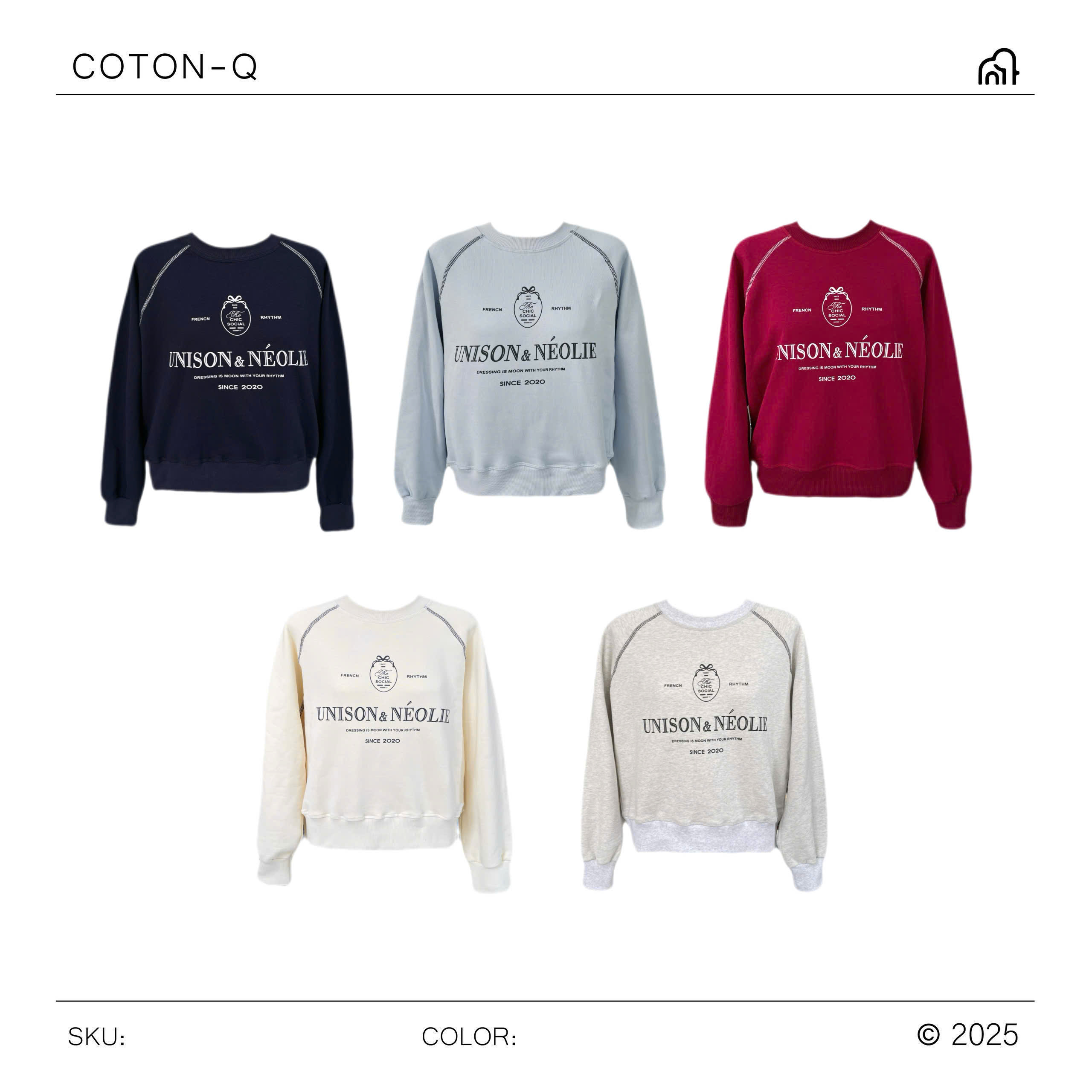 HA504 Áo sweater in chữ ( XÁM )