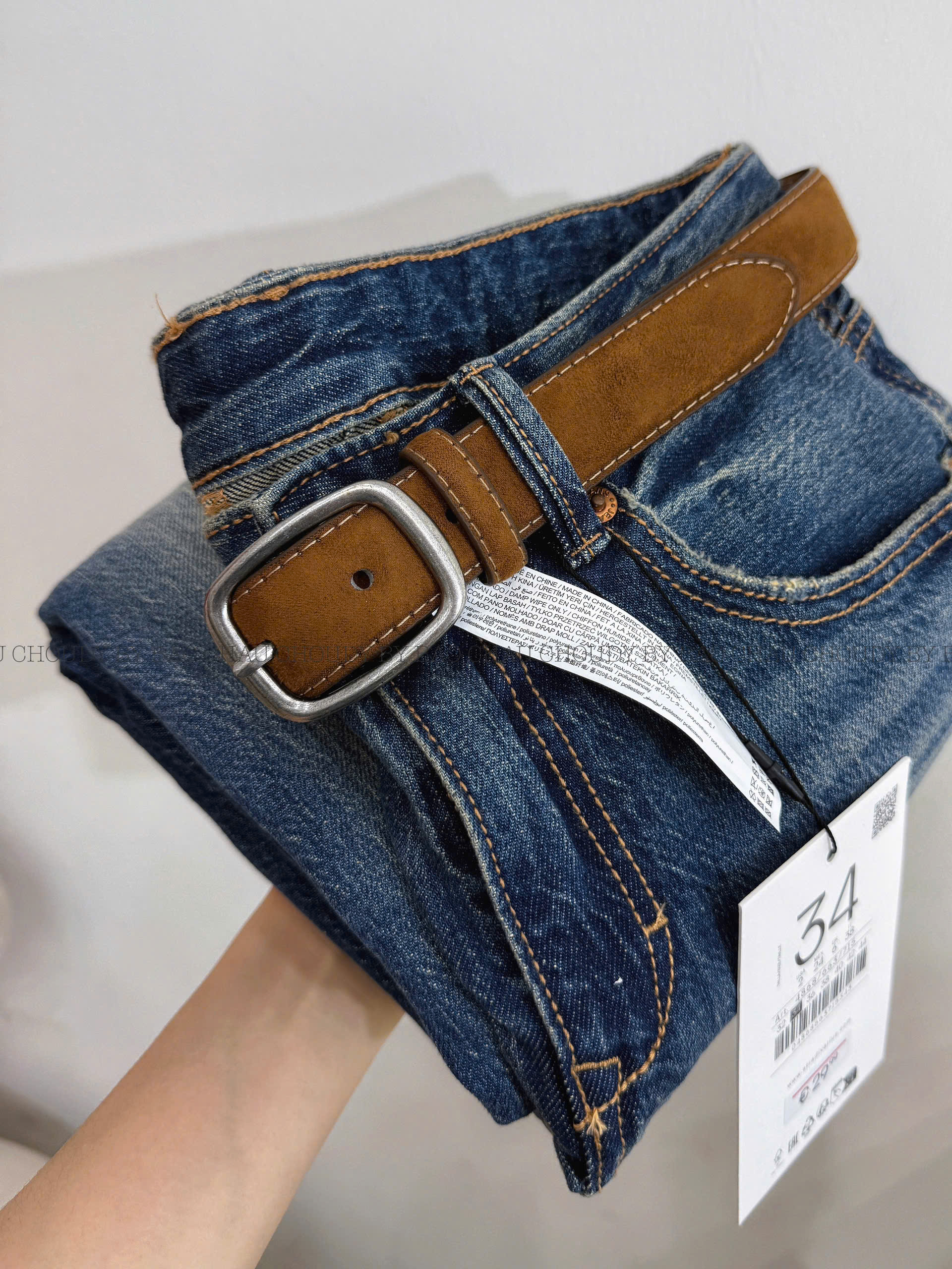 Q336 QUẦN JEAN ỐNG LOE ( KÈM THẮT LƯNG )_thumbnail_22