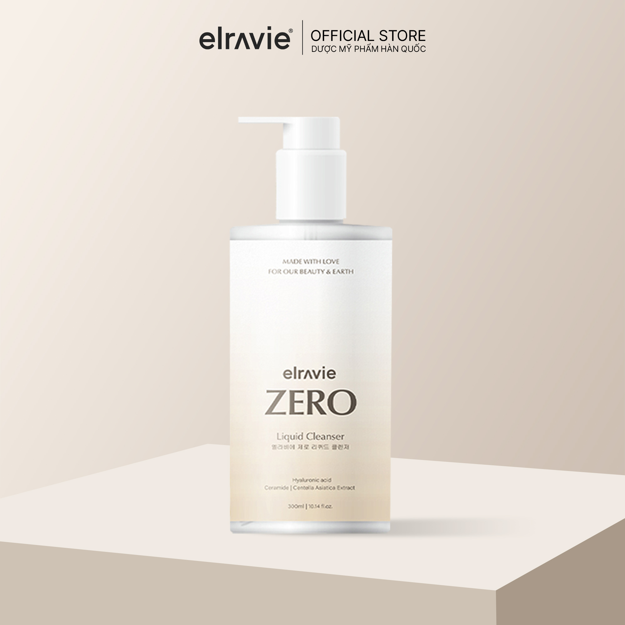 Sữa rửa mặt thuần chay Elarvie Zero Liquid Cleanser