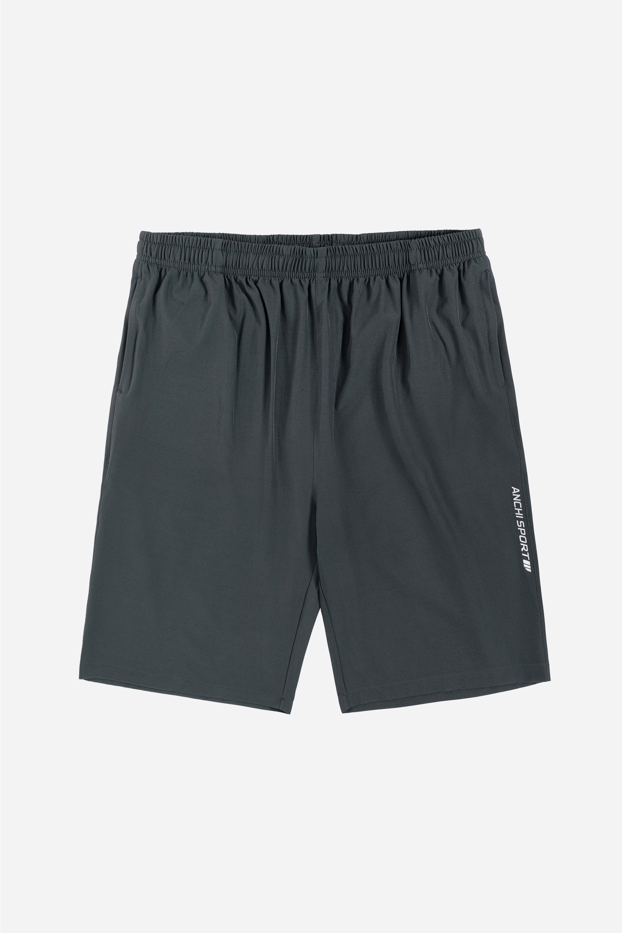 Quần Soọc Gió Exdry Nam Trung Niên ANCHI Dáng Suông Dài Qua Gối Màu Ghi Đậm