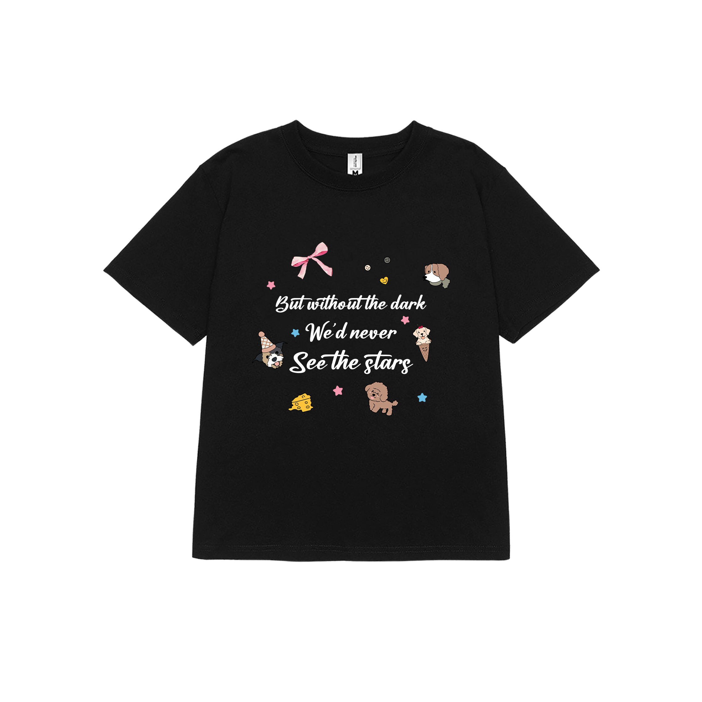 Áo thun baby tee nơ conquette xinh form ôm ABD1313 Miucho tay ngắn cổ tròn hotrend in mix_thumbnail_13