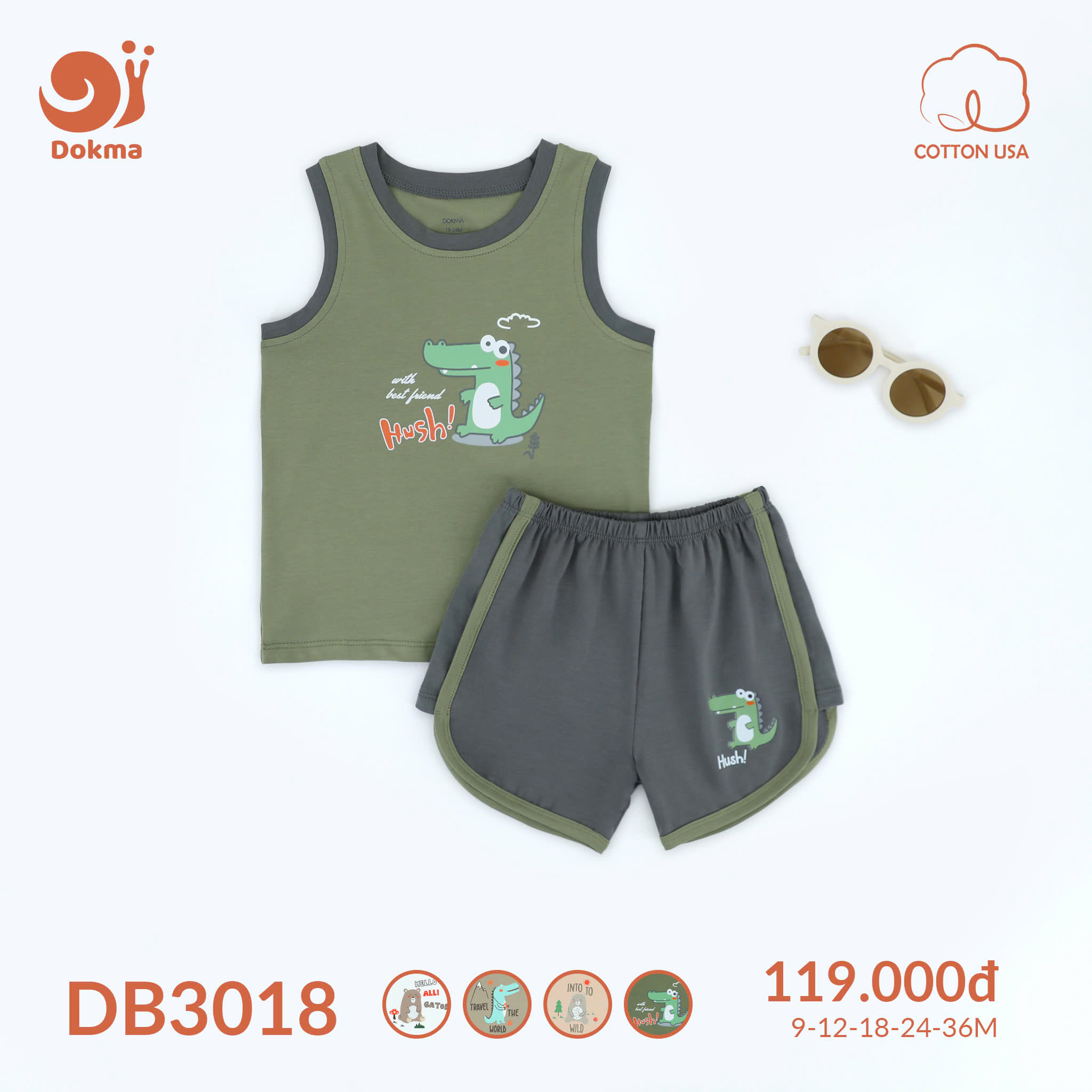 Bộ quần áo phông trẻ em DB3018_thumbnail_2