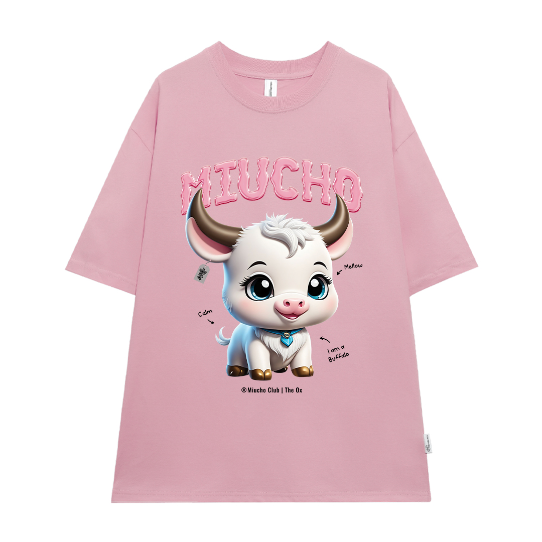 Áo thun form rộng 12 con giáp tuổi Sửu ATD1247 Miucho tay ngắn cổ tròn in mix_thumbnail_13