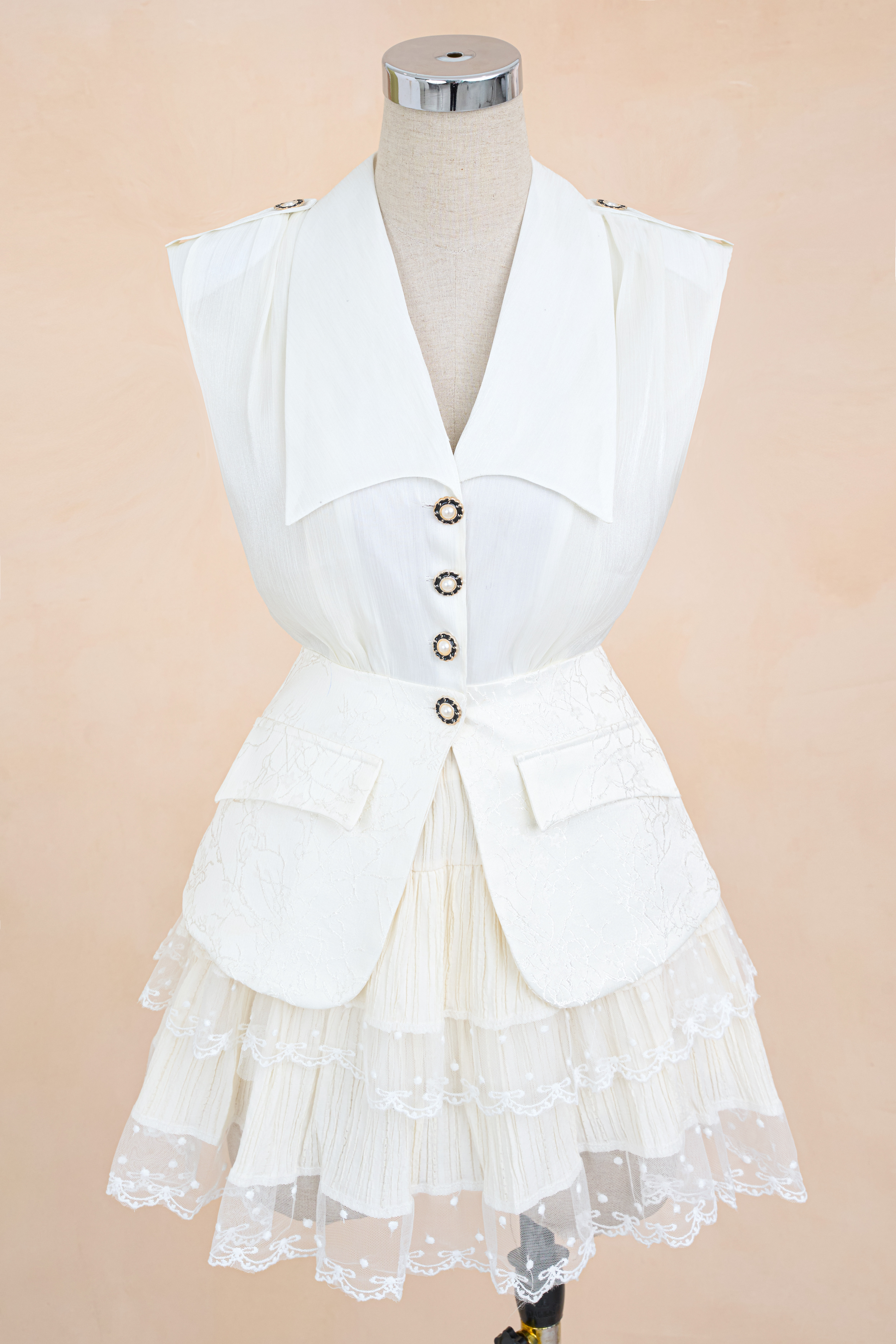 Áo PL Tơ Phối Gấm