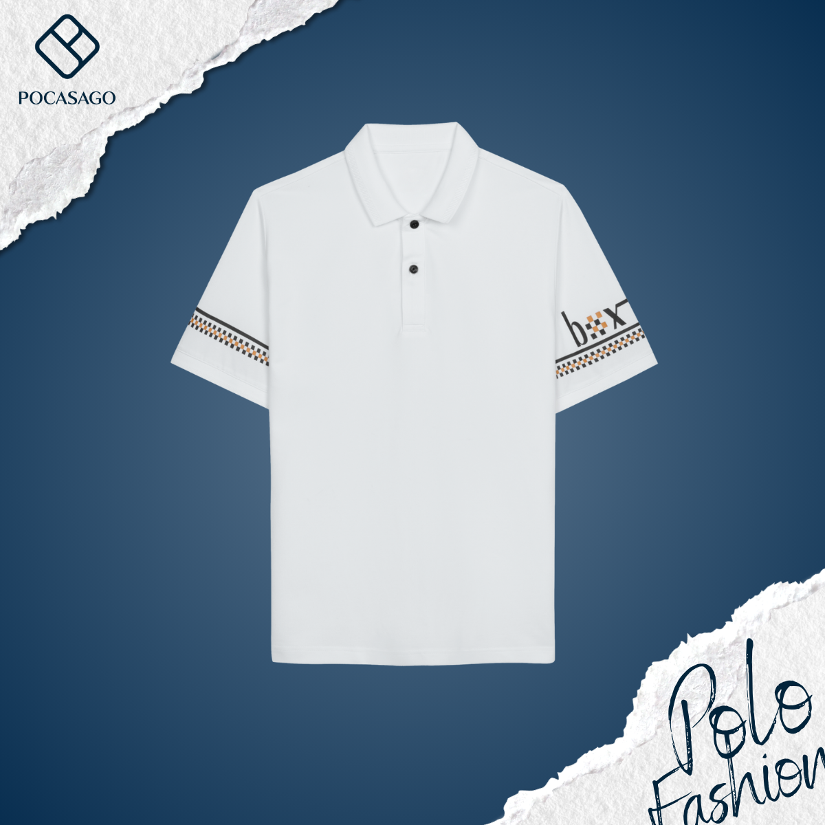 Áo Polo nam phối họa tiết tay box_thumbnail_0