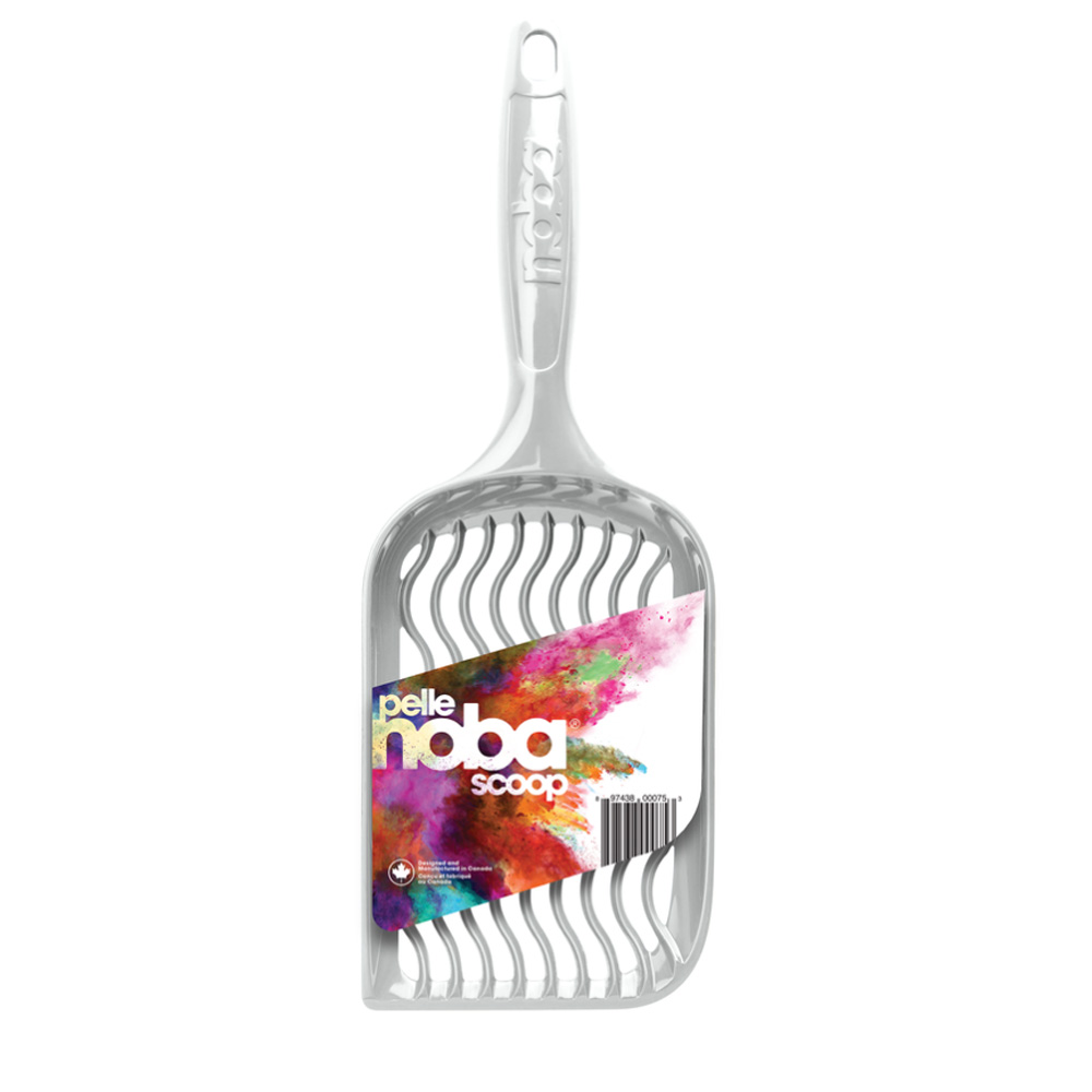 Xẻng Noba dọn vệ sinh cho thú cưng bằng nhựa - xám ngọc trai