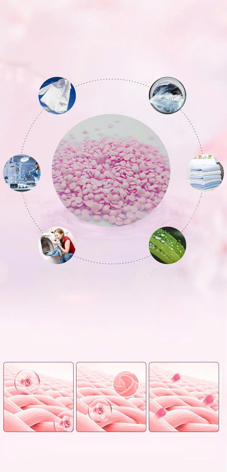 Hạt thơm giặt quần áo hương hoa hồng 200g - HT03_thumbnail_7