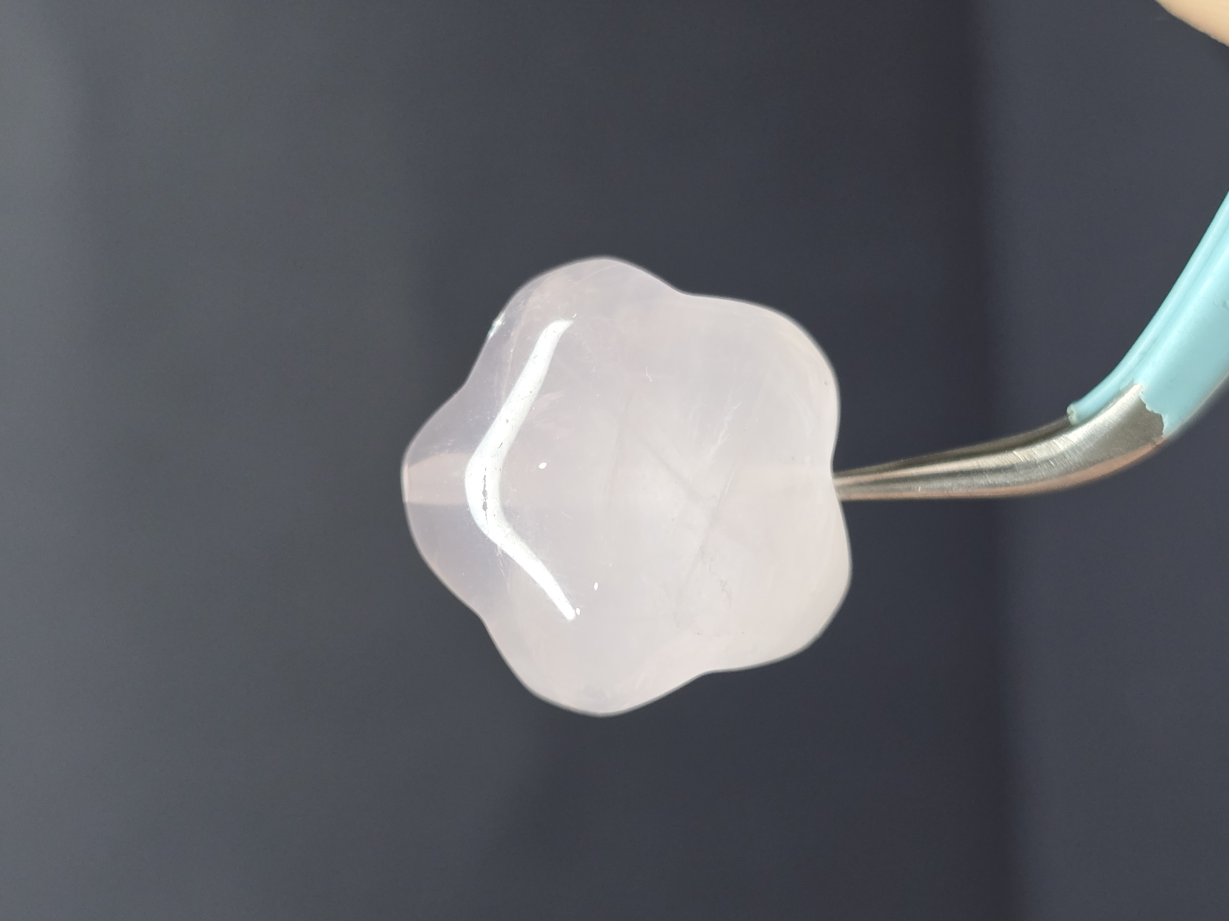 Charm Hạt Lẻ Thạch Anh Hồng - Hình Sao (Đã Xỏ Lỗ - Bán Lẻ 1 Viên)