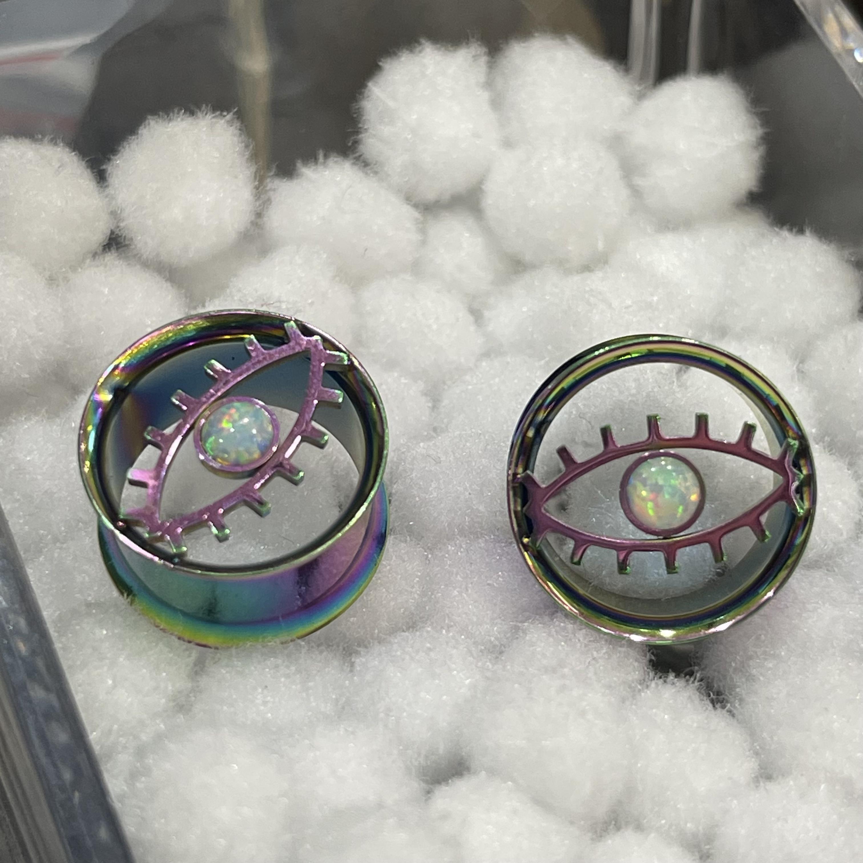Khuyên nong 7 màu con mắt opal