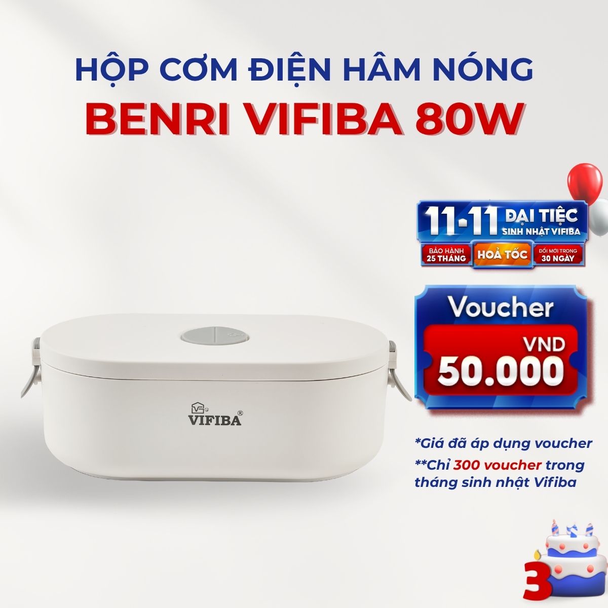 Hộp Cơm Hâm Benri Vifiba