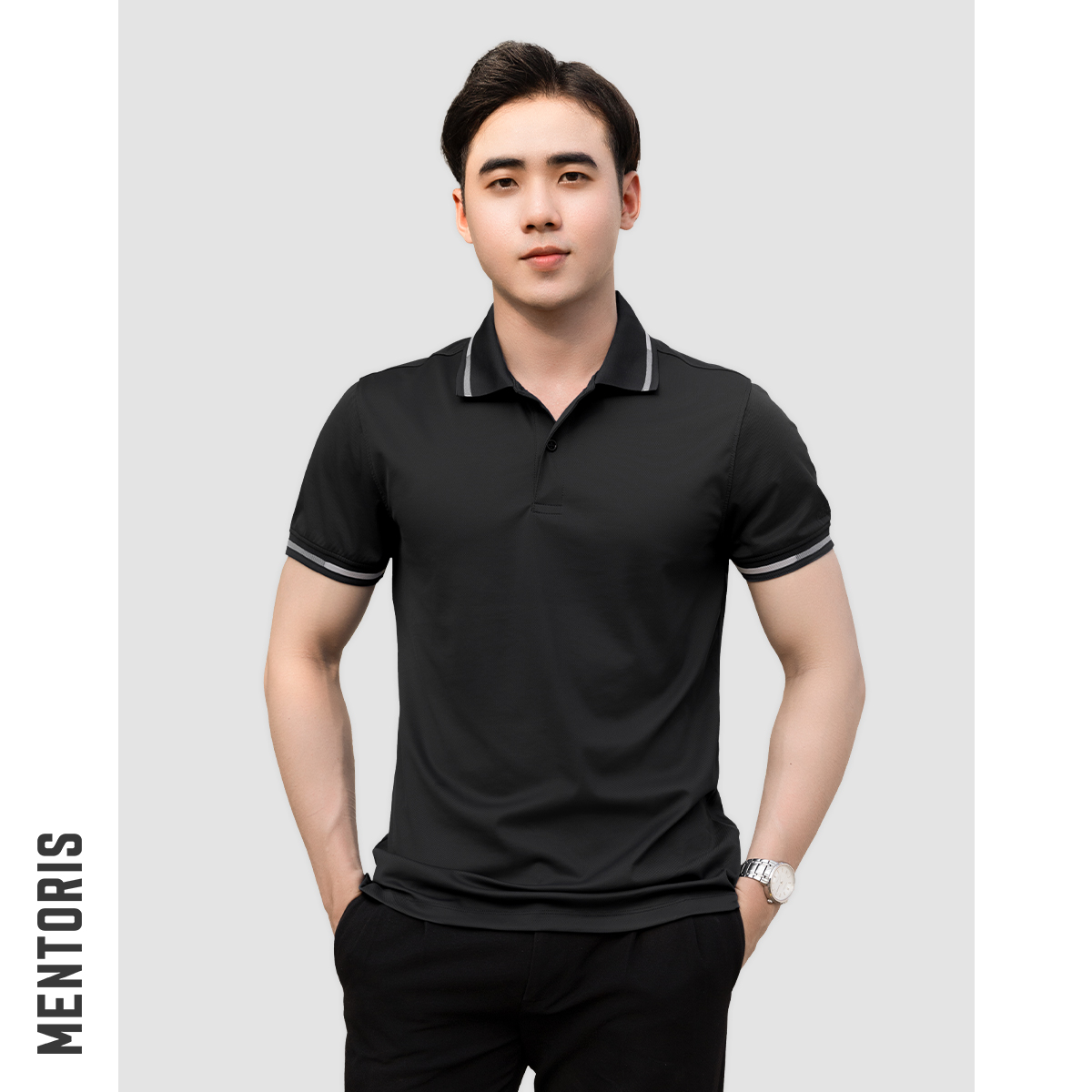 Áo Polo Nam Mentoris Coolmax Siêu Mát MPL31