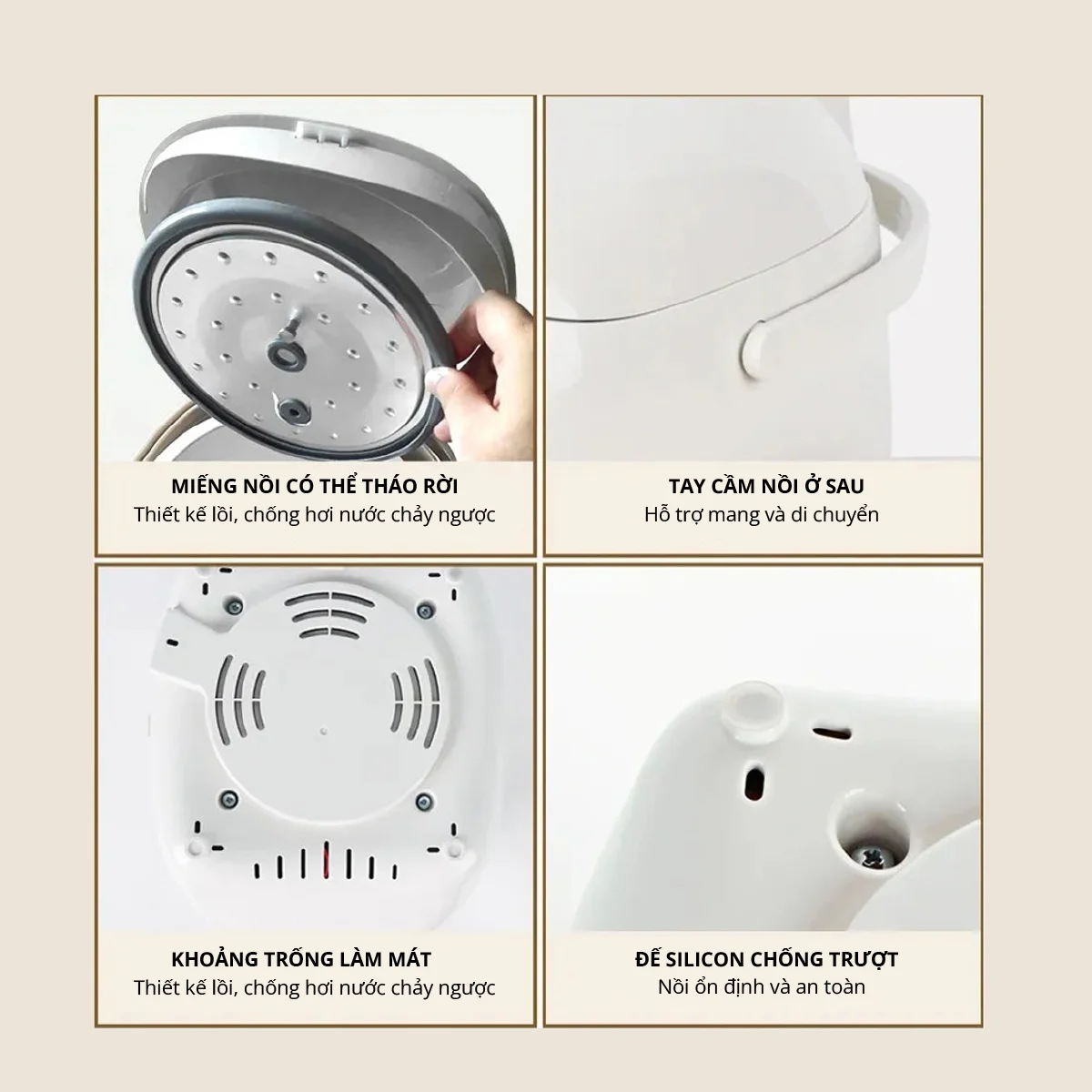 Nồi cơm điện lòng sứ 0.8Lít Mishio MK365 tặng kèm nồi hầm chậm 1Lít_thumbnail_12
