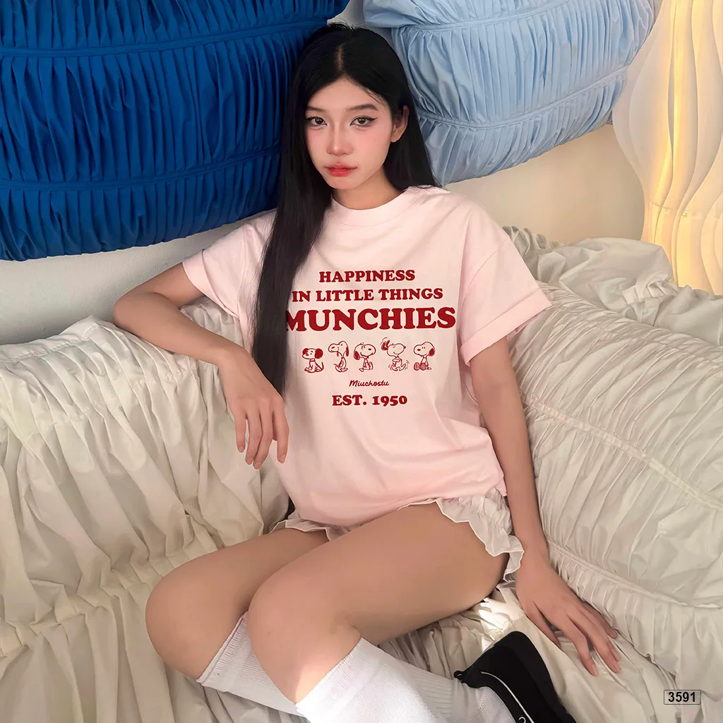 Áo thun boxy unisex in chữ năng động Miucho 3591_thumbnail_3