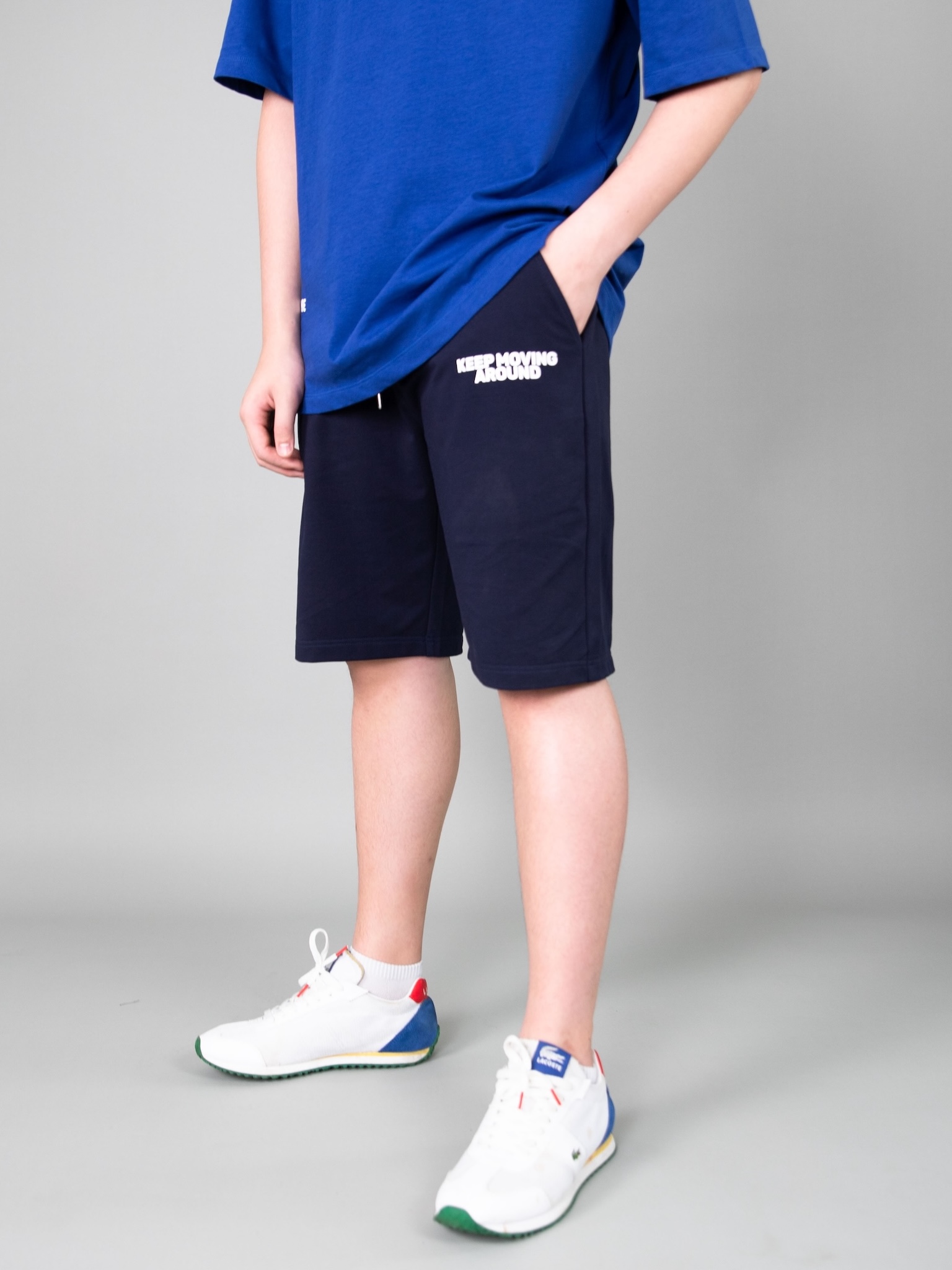 Quần short bé trai xanh đen in số 1