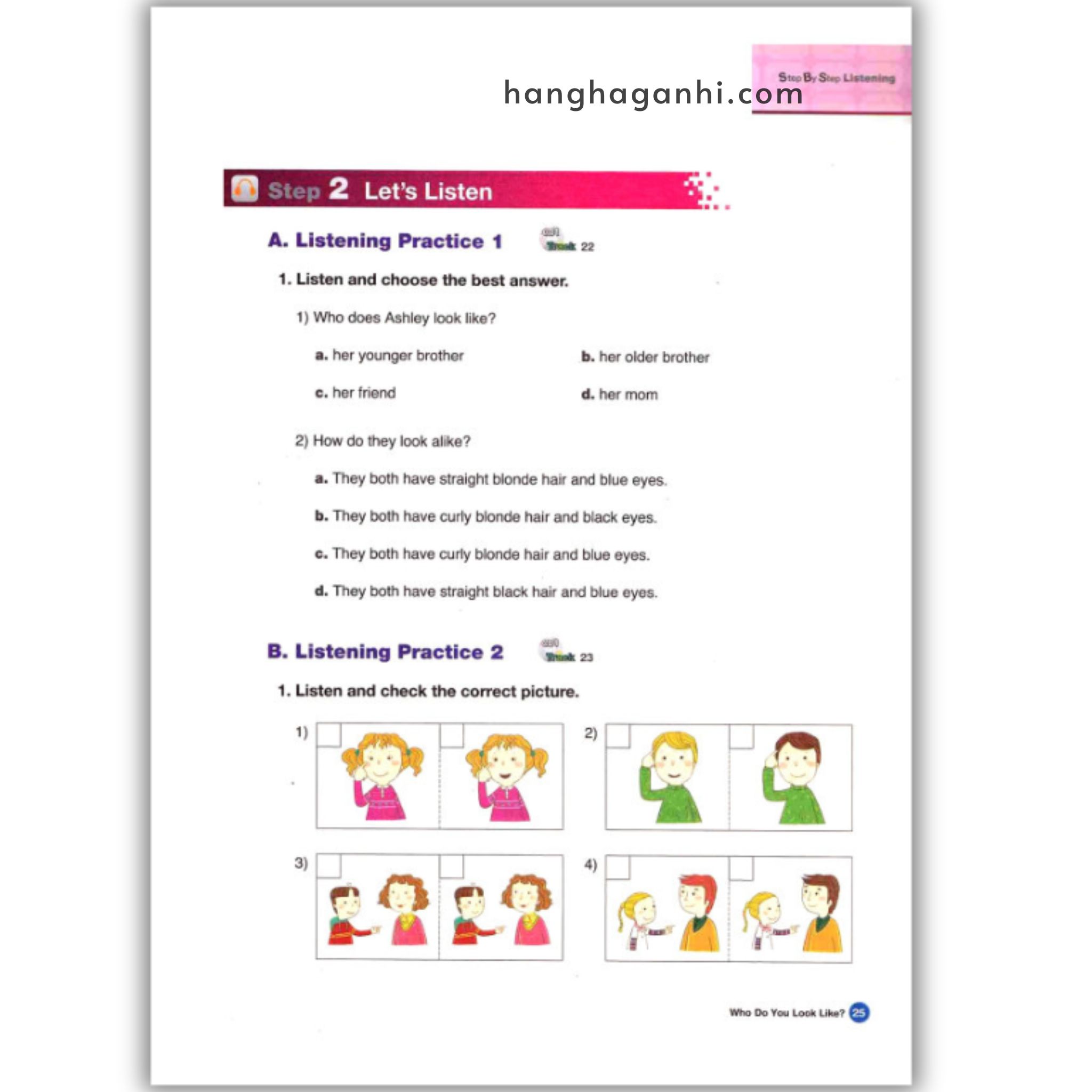 Bộ sách Step By Step Listening  Level 1,2,3  – 3 cuốn (kèm file nghe)_thumbnail_5