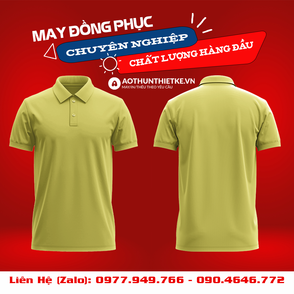 Áo Đồng Phục Polo Basic Vàng_thumbnail_0