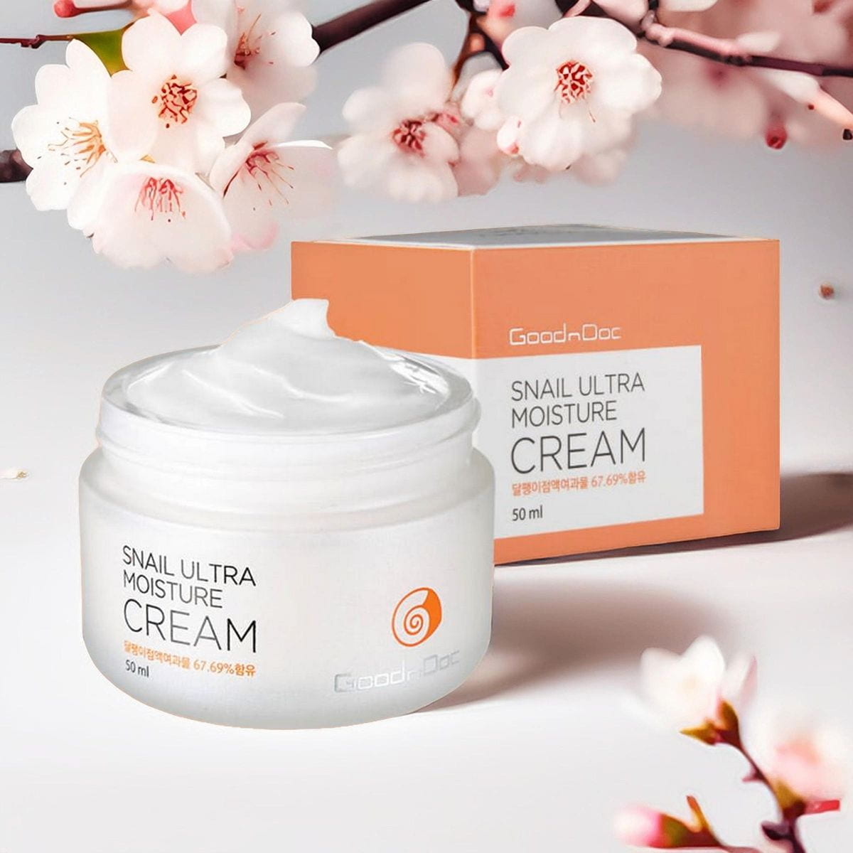 Kem Dưỡng Chống Lão Hóa, Trẻ Hóa Da Từ Ốc Sên - GoodnDoc Snail Ultra Moisture Cream 50ml