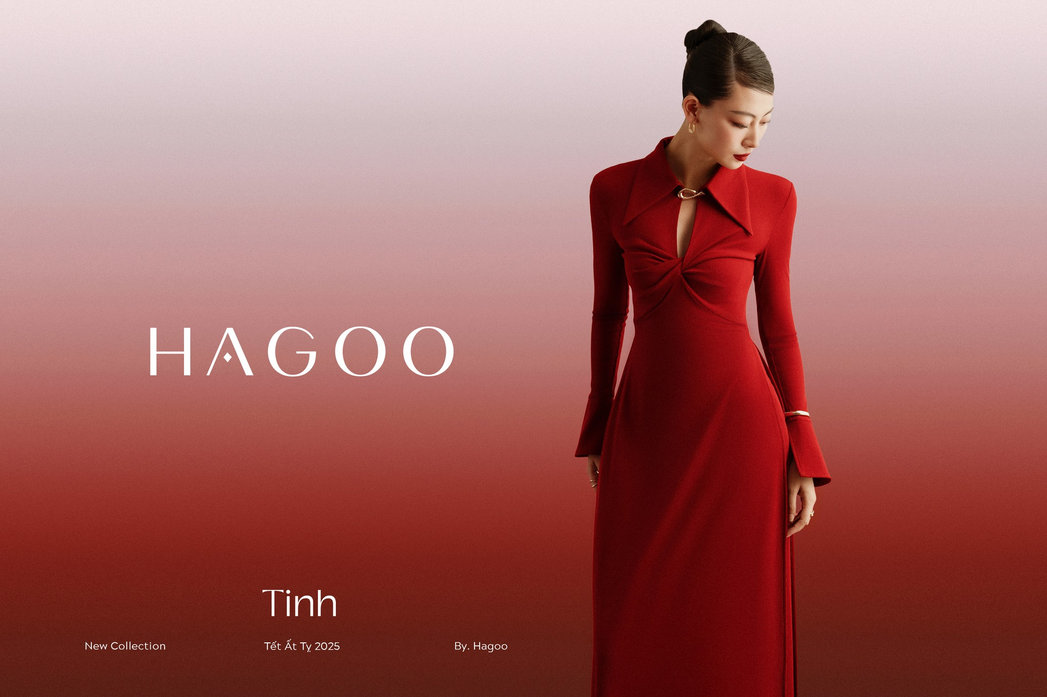 Set áo dài xoắn ngực cổ đức HAGOO_thumbnail_2