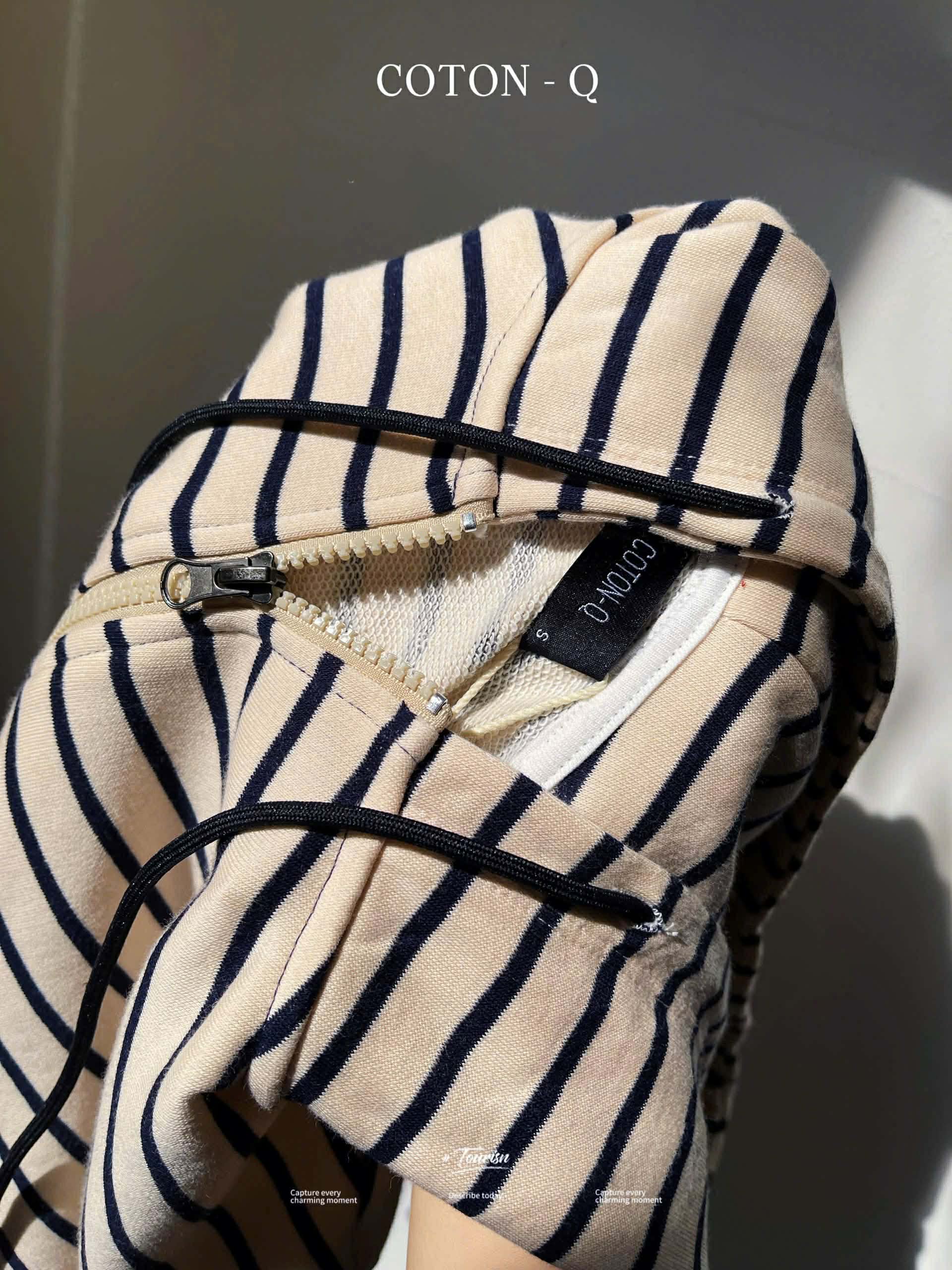 Áo khoác phối màu sọc ( XANH )_thumbnail_2