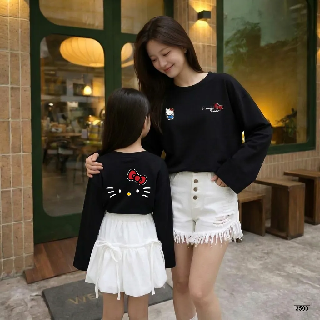 Áo thun trẻ em form rộng tay dài vải cotton thoáng mát Kado 3590_thumbnail_5
