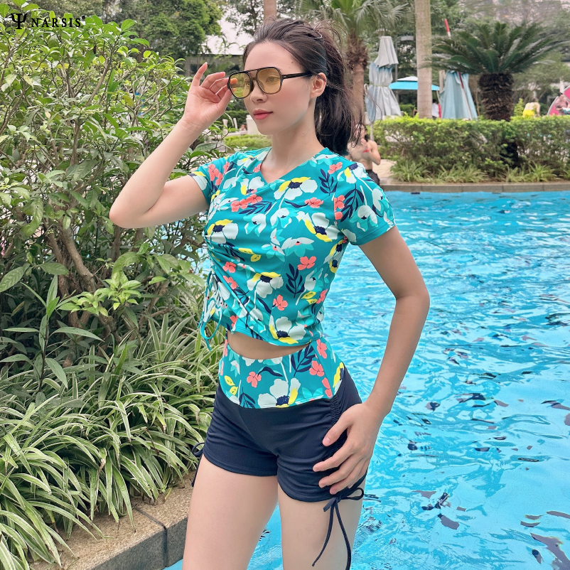 Bikini nữ Narsis A24002 hai mảnh, màu sắc trẻ trung, thời trang thể thao.